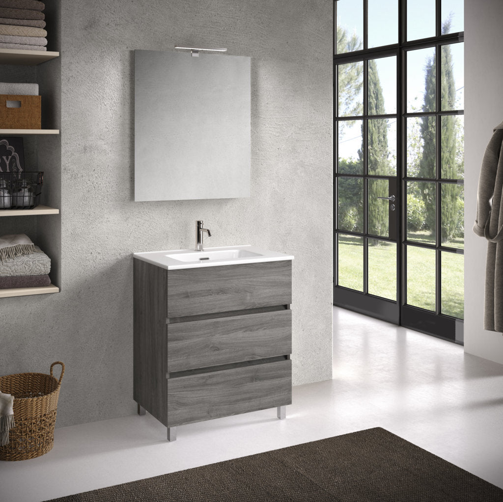 Composizione 4 pezzi PHOEBE | Rovere cenere B