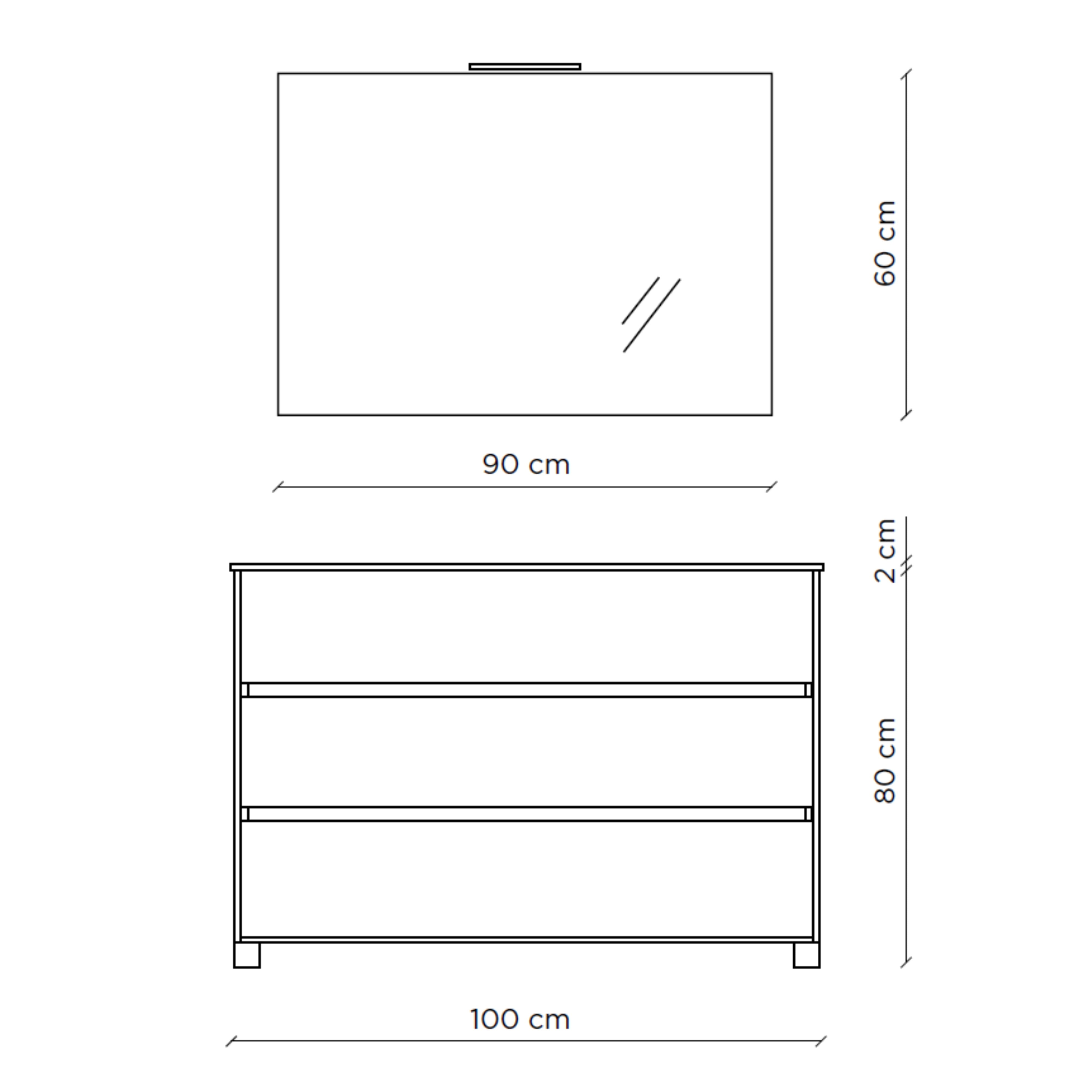 Composizione 4 pezzi PHOEBE | Rovere cenere B