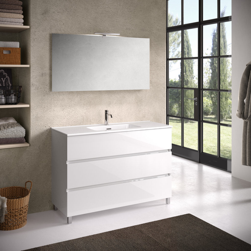 Composizione 4 pezzi PHOEBE | Bianco lucido B