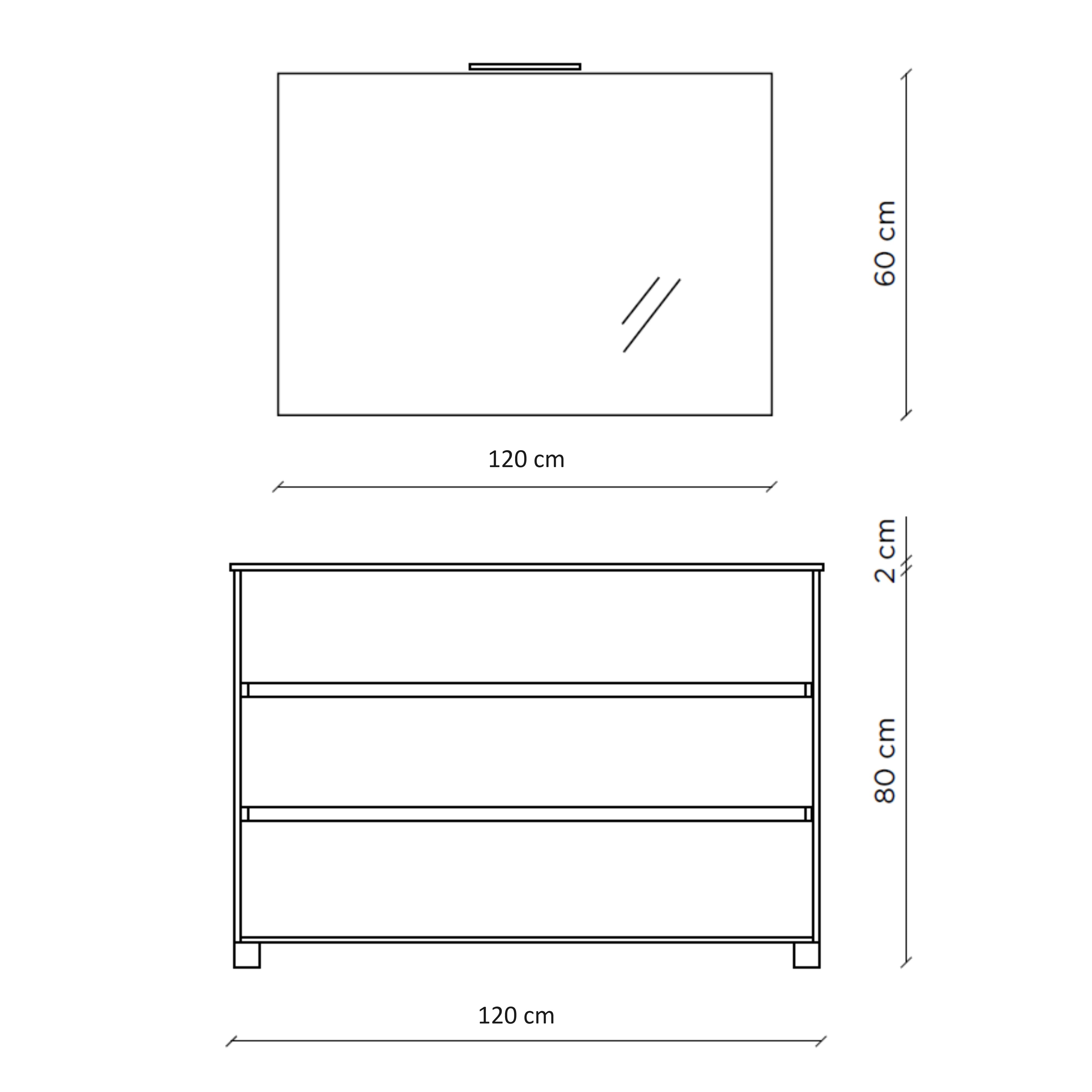 Composizione 4 pezzi PHOEBE | Rovere cenere B