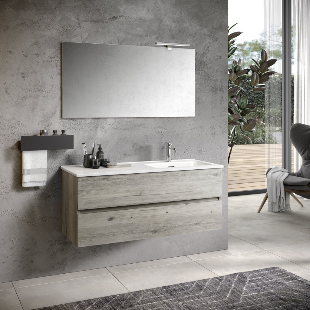 Composizione vasca DX 3 pezzi PHOEBE-41 | Pino artico