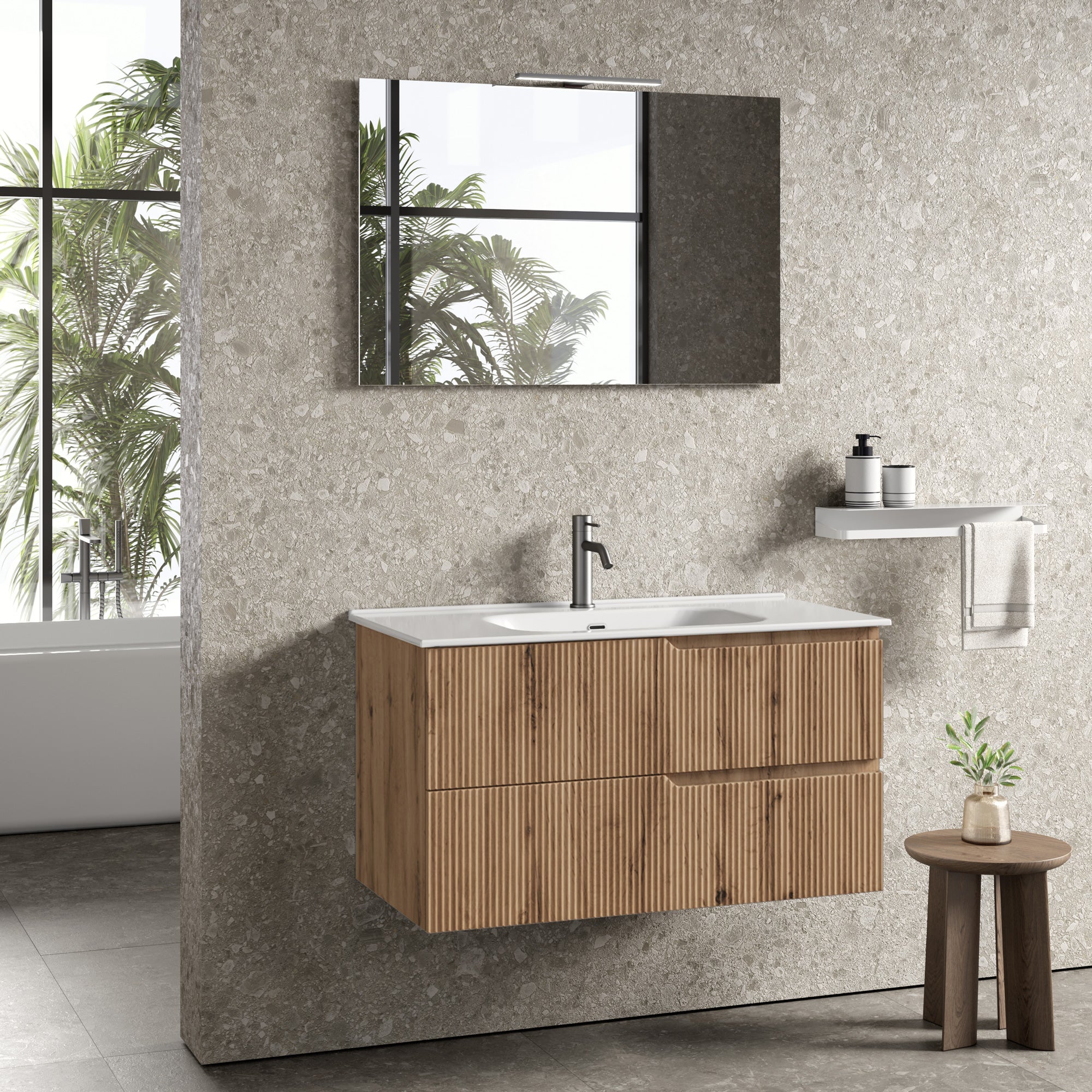 Composizione 4 pezzi EUPORIA | Quercia