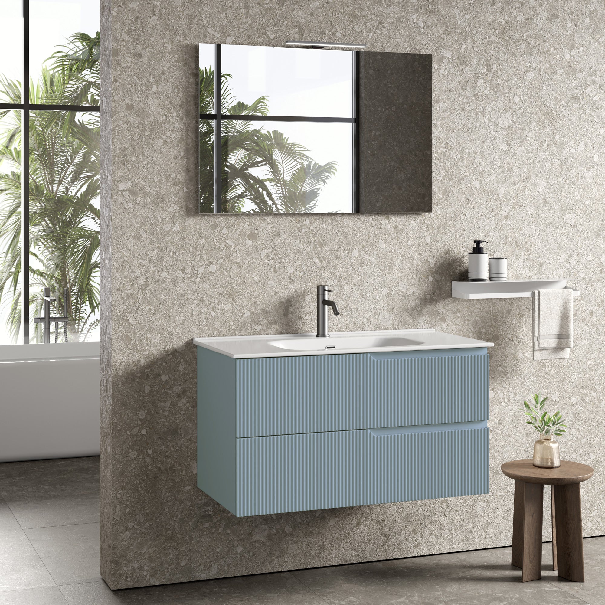 Composizione 4 pezzi EUPORIA | Azzurro tiffany