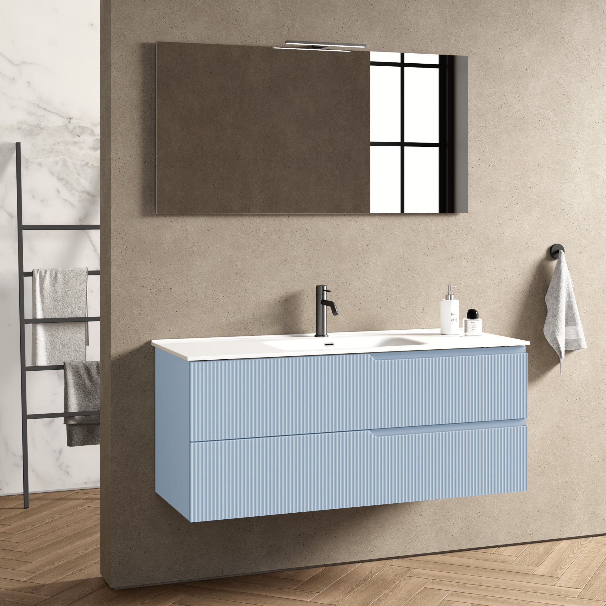 Composizione 4 pezzi EUPORIA | Azzurro tiffany