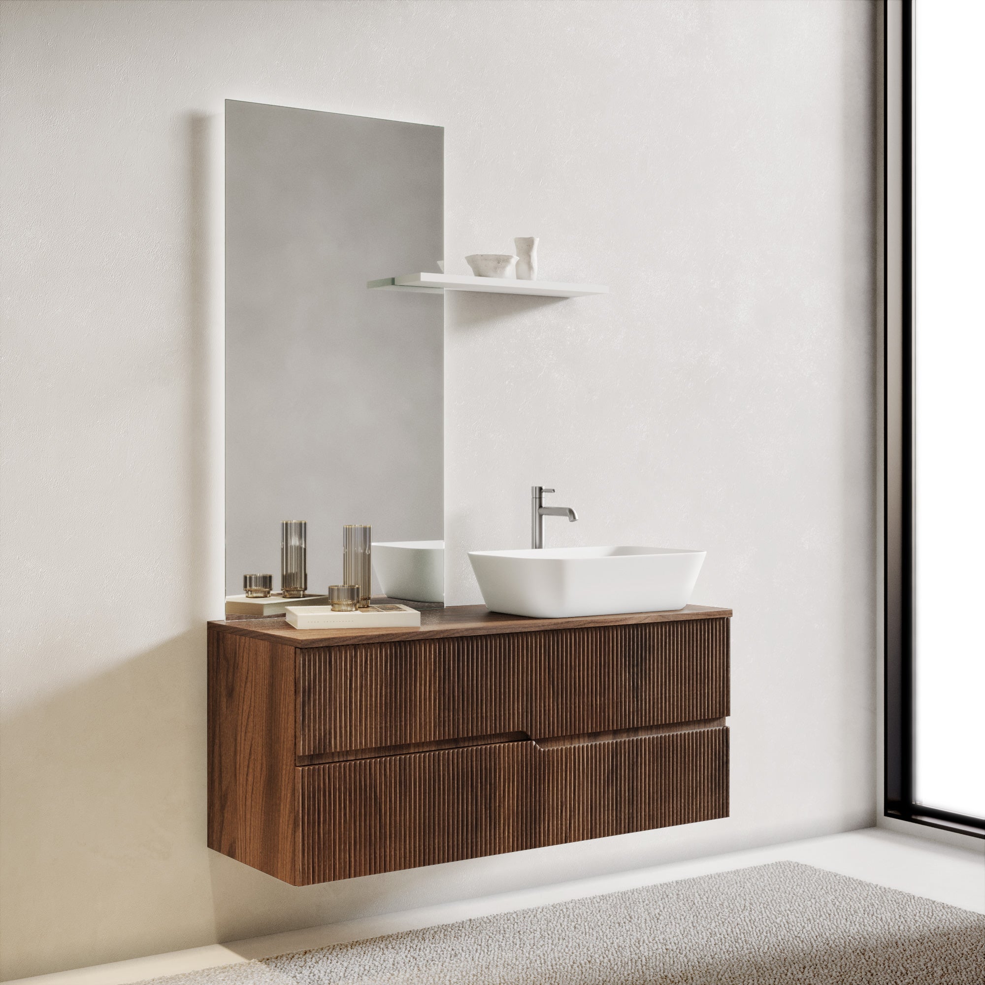 Composizione 4 pezzi EUPORIA-51 | Rovere rio