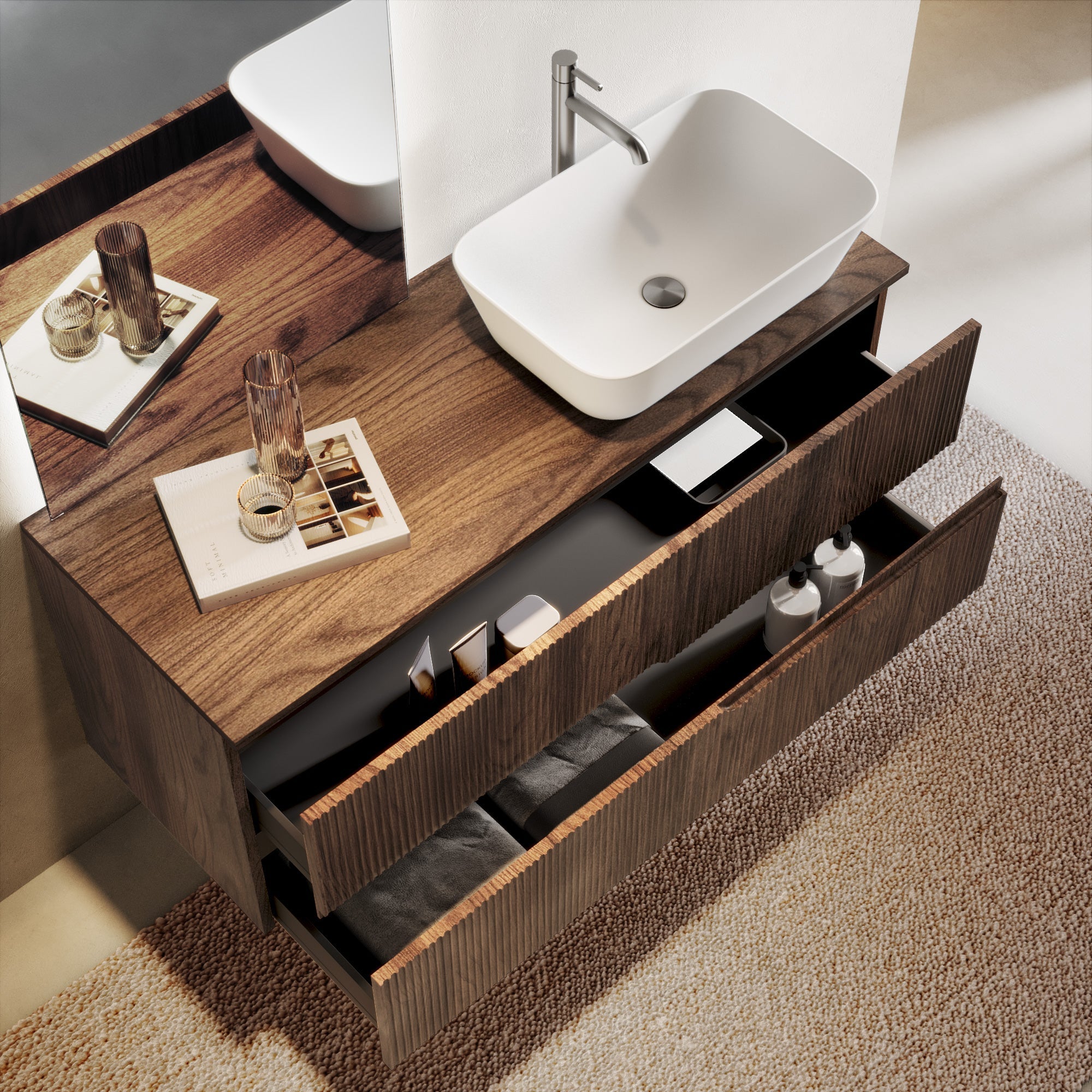 Composizione 4 pezzi EUPORIA-51 | Rovere rio