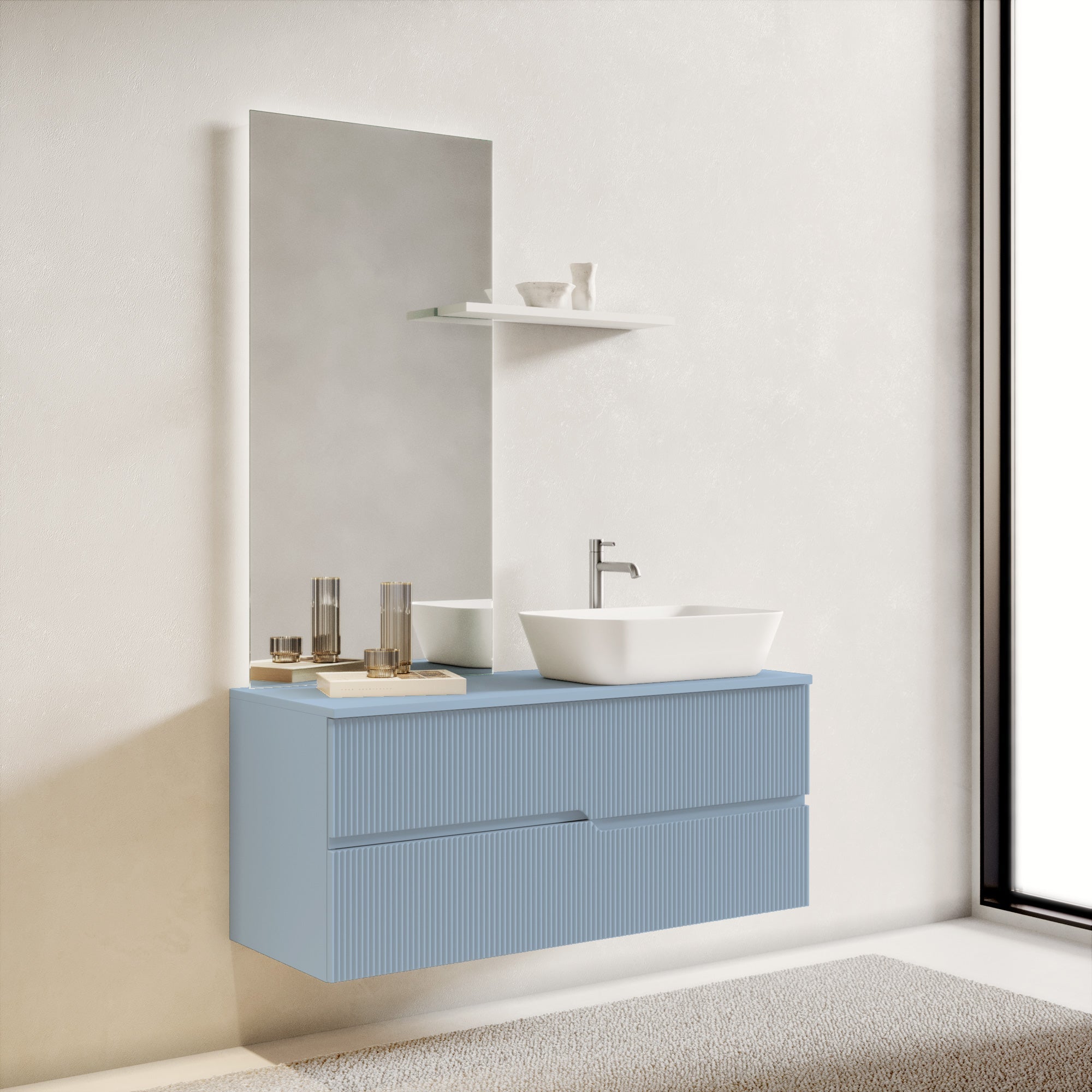 Composizione 4 pezzi EUPORIA-51 | Azzurro tiffany