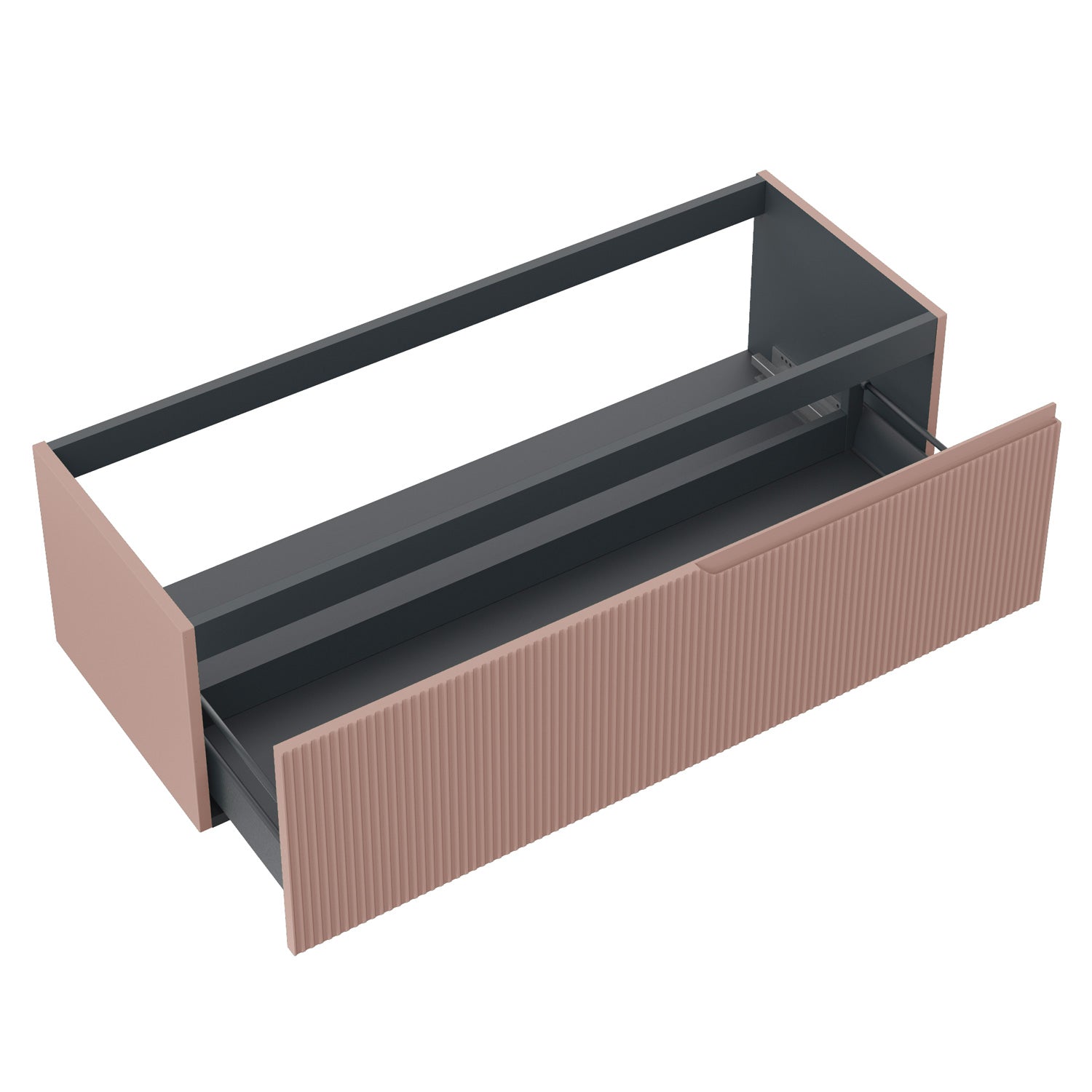 Composizione vasca DX 4 pezzi EUPORIA-54 | Rosa cipria