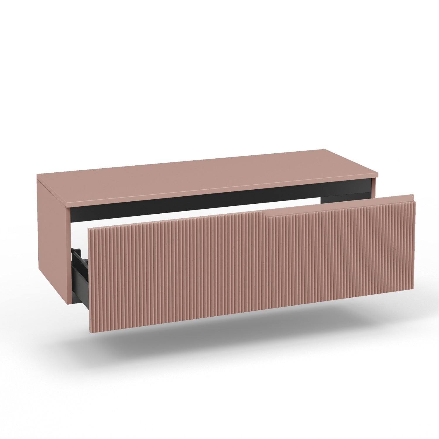 Composizione vasca DX 4 pezzi EUPORIA-54 | Rosa cipria