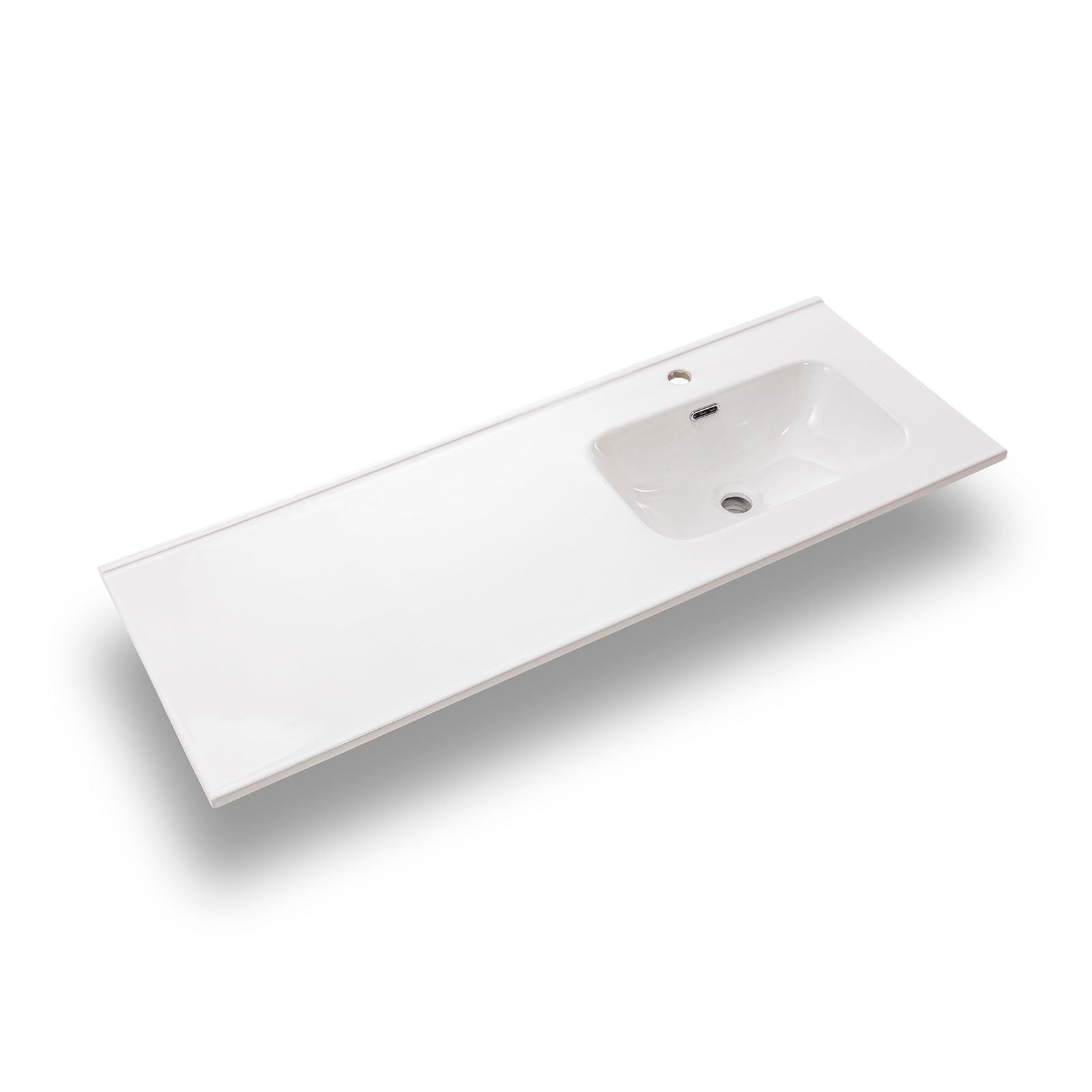 Composizione vasca DX 4 pezzi EUPORIA-54 | Quercia/Bianco opaco