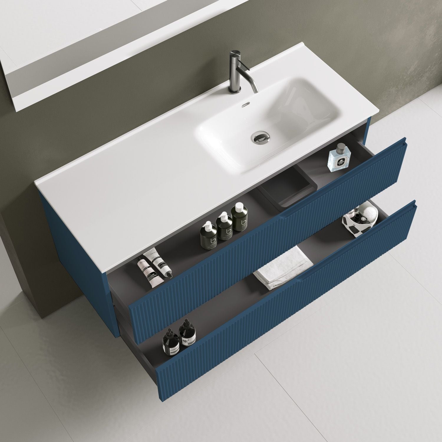 Composizione vasca DX EUPORIA-541 | Blu