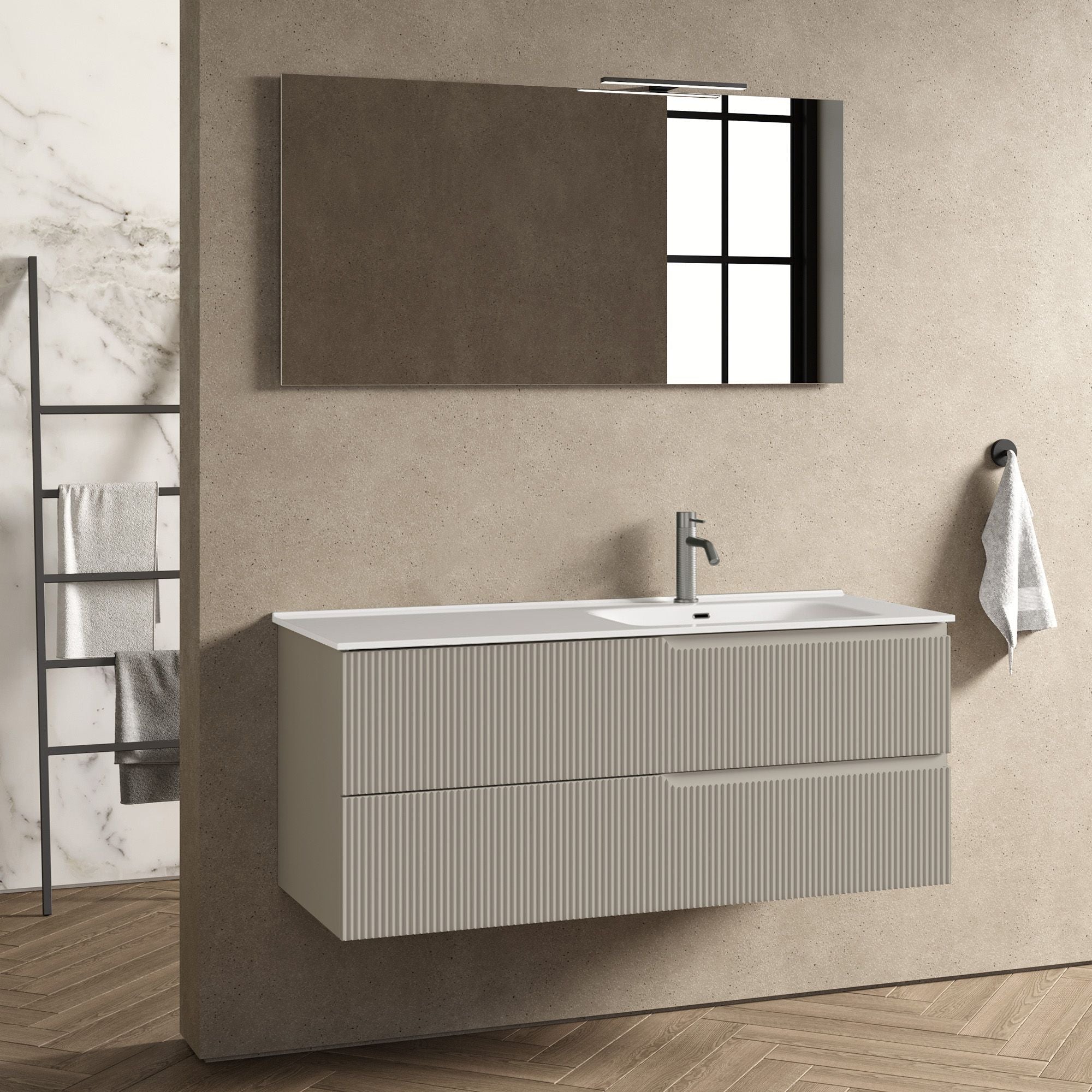 Composizione vasca DX EUPORIA-541 | Tortora