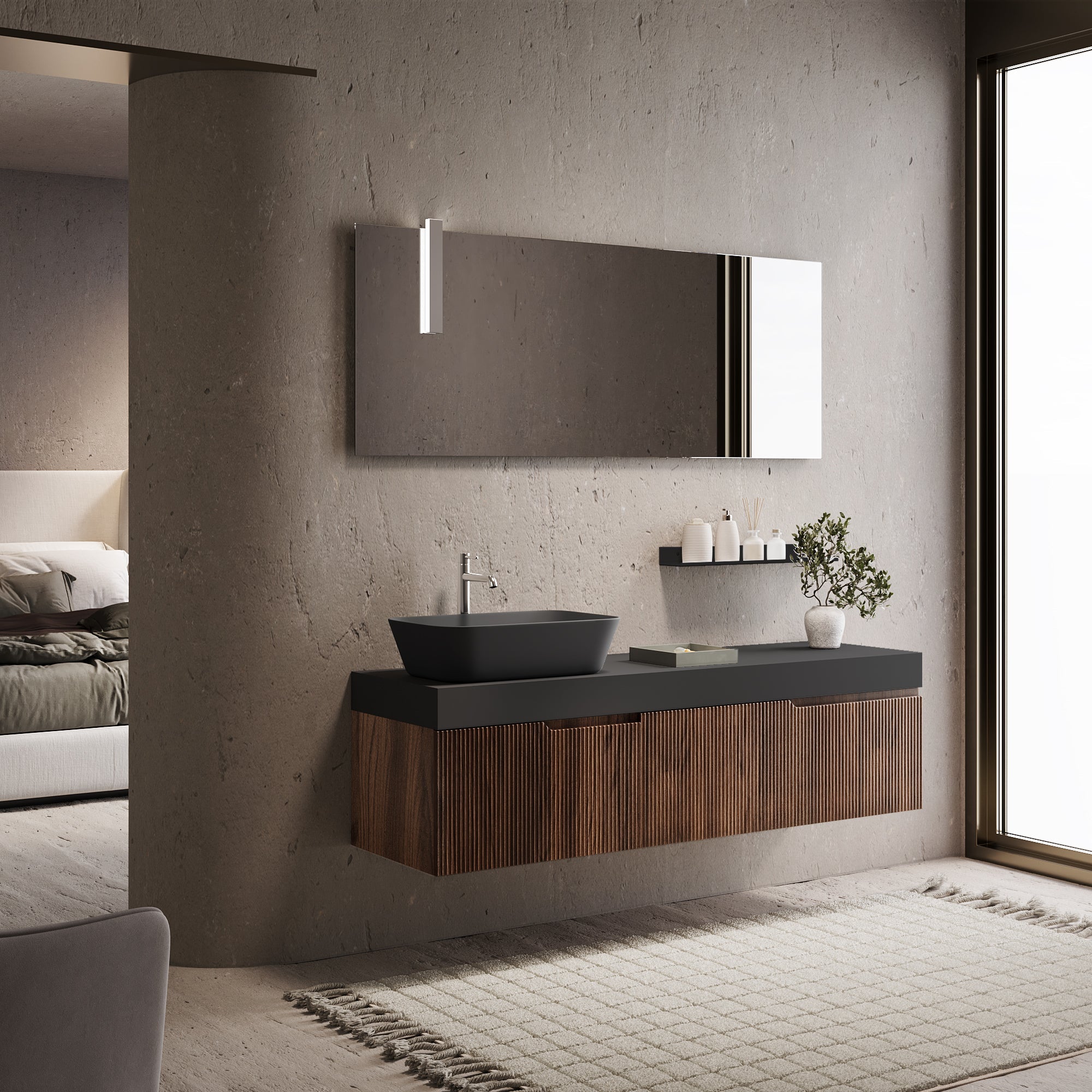 Composizione 7 pezzi EUPORIA-56 | Rovere rio