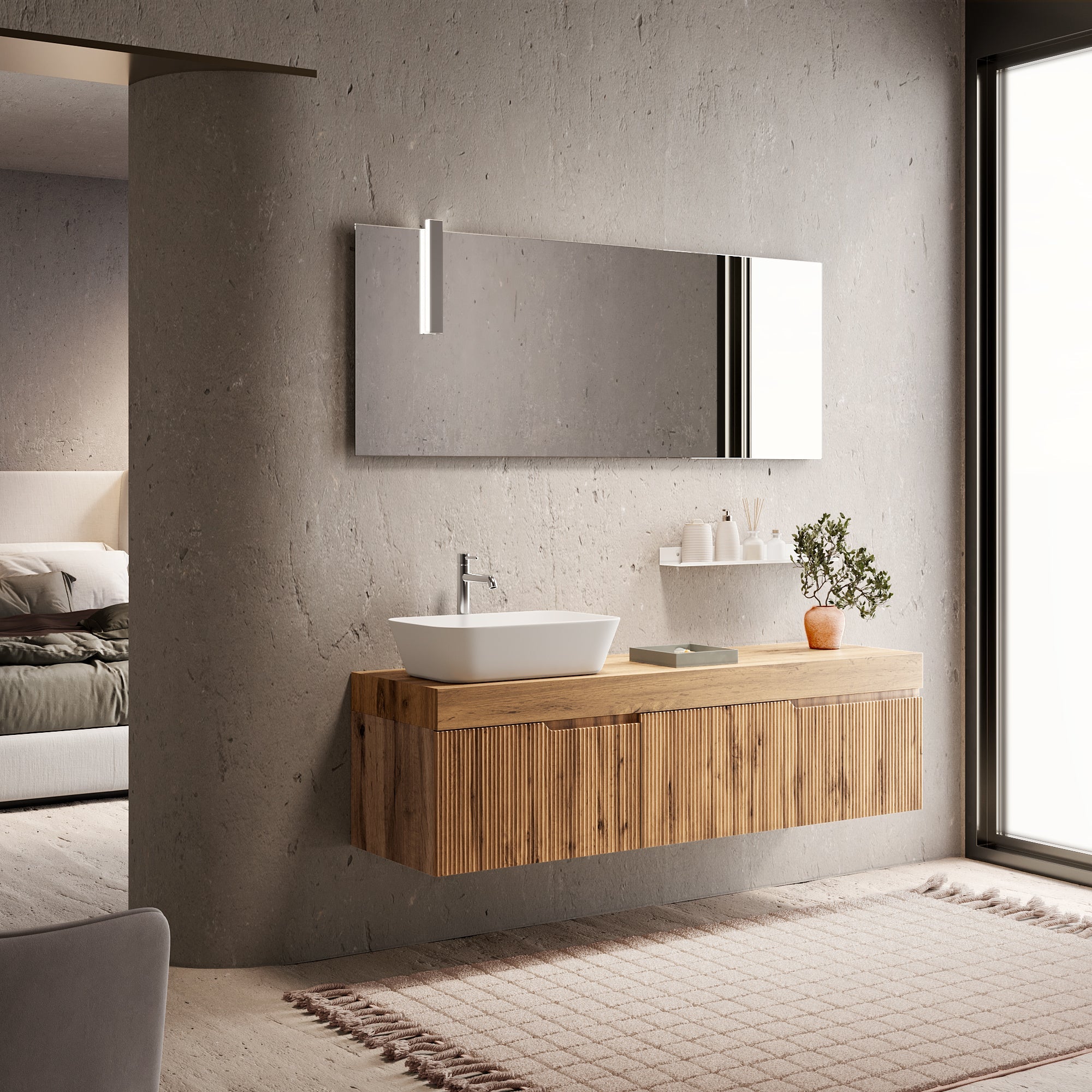 Composizione 7 pezzi EUPORIA-56 | Quercia