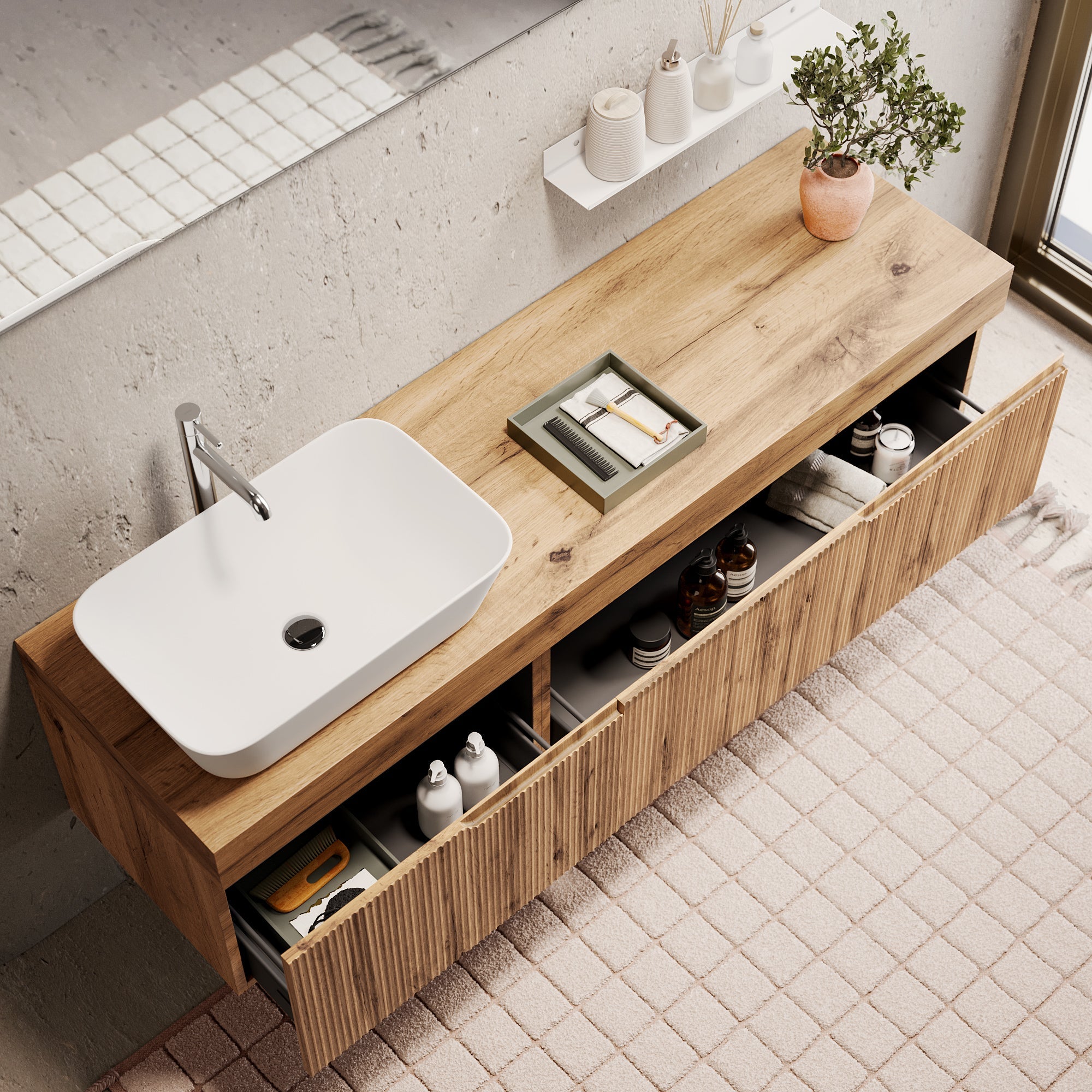 Composizione 7 pezzi EUPORIA-56 | Quercia