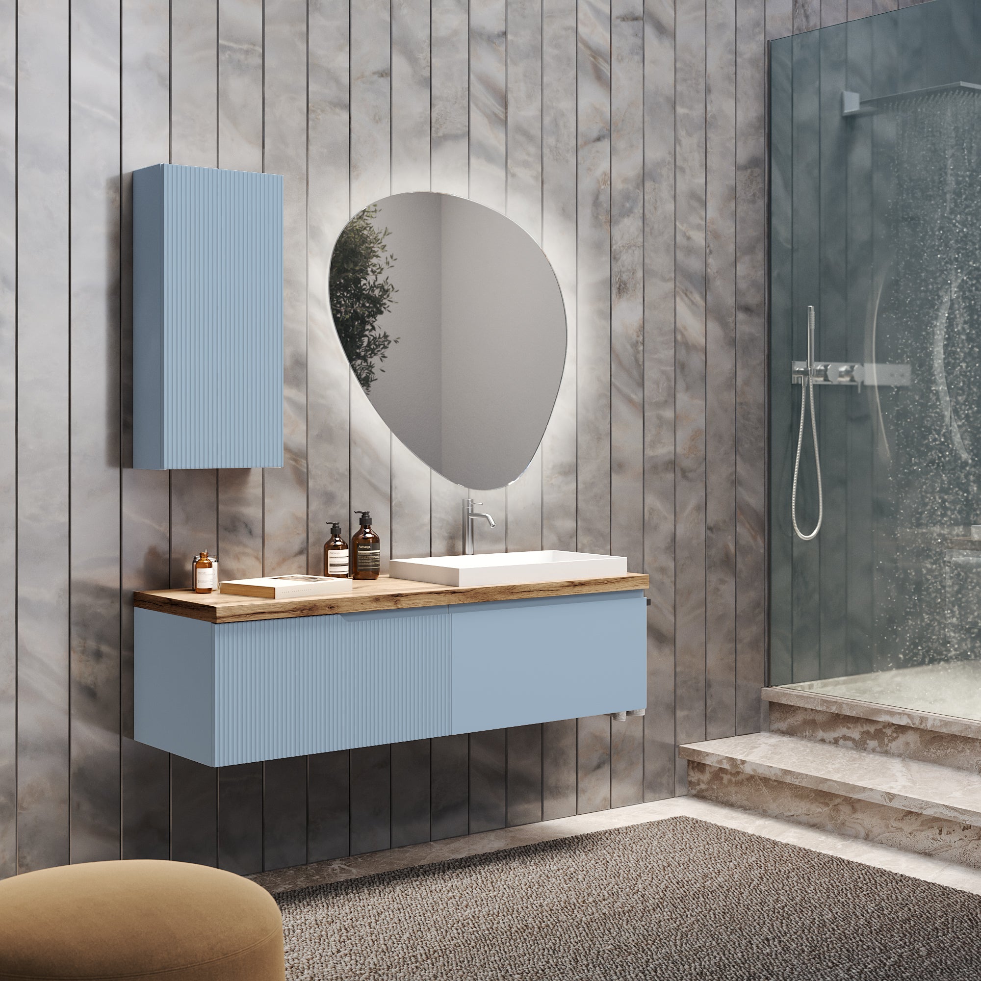 Composizione 6 pezzi EUPORIA-57 | Azzurro tiffany