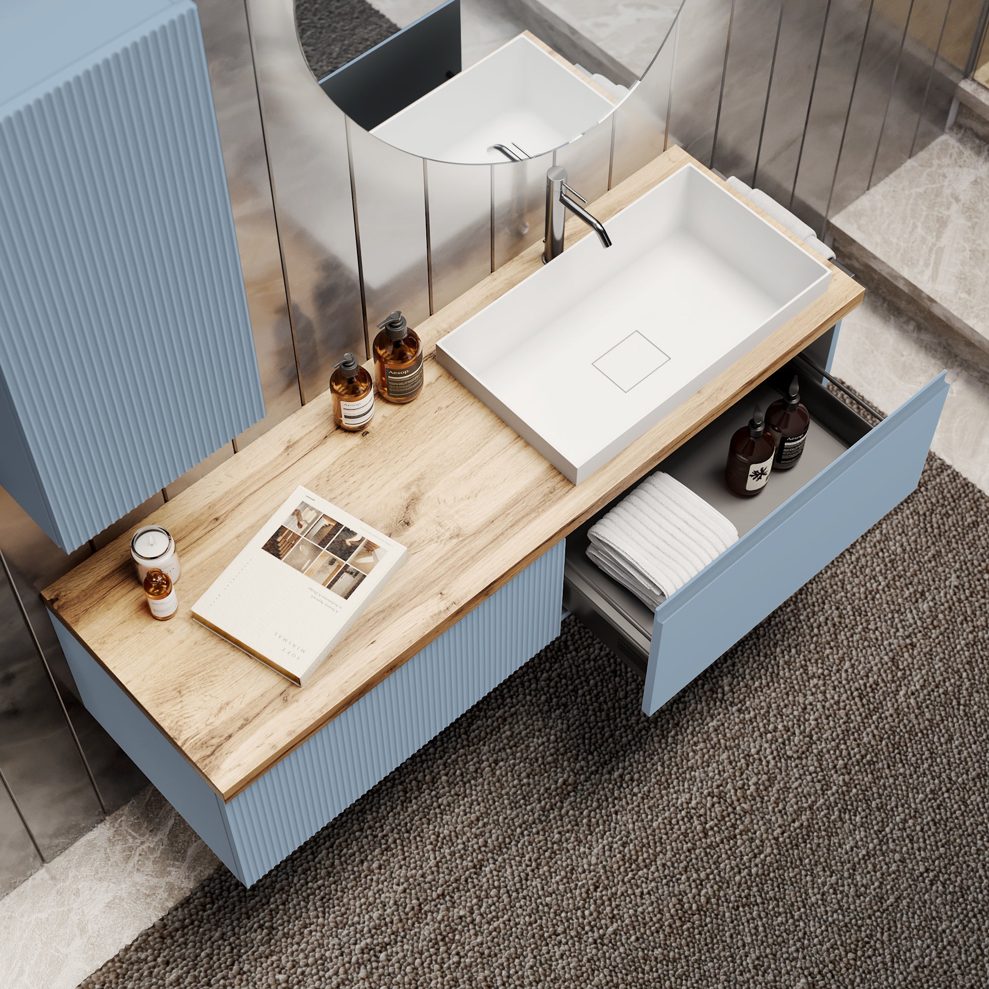 Composizione 6 pezzi EUPORIA-57 | Azzurro tiffany