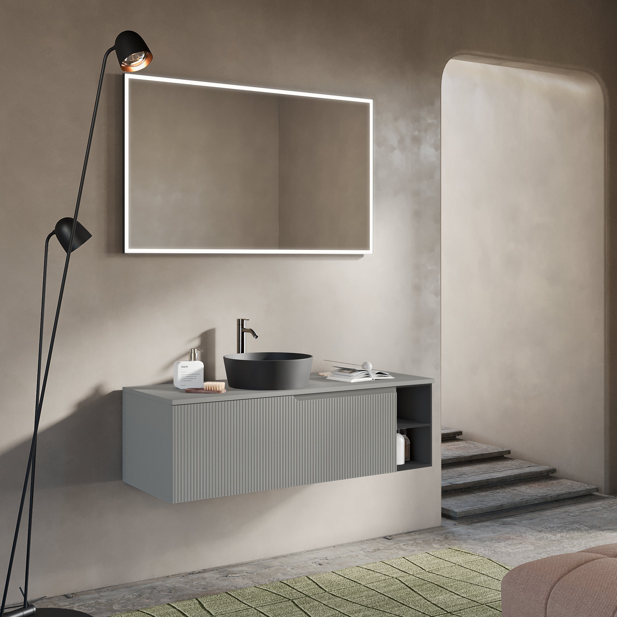 Composizione 5 pezzi EUPORIA-58 | Grigio opaco