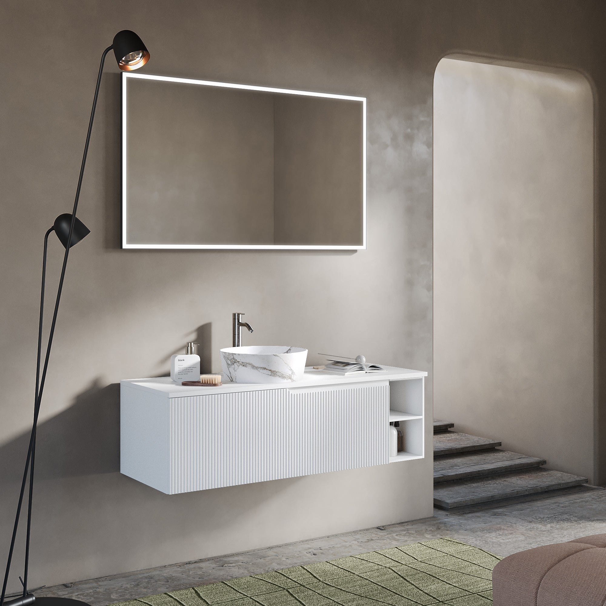 Composizione 5 pezzi EUPORIA-58 | Bianco opaco