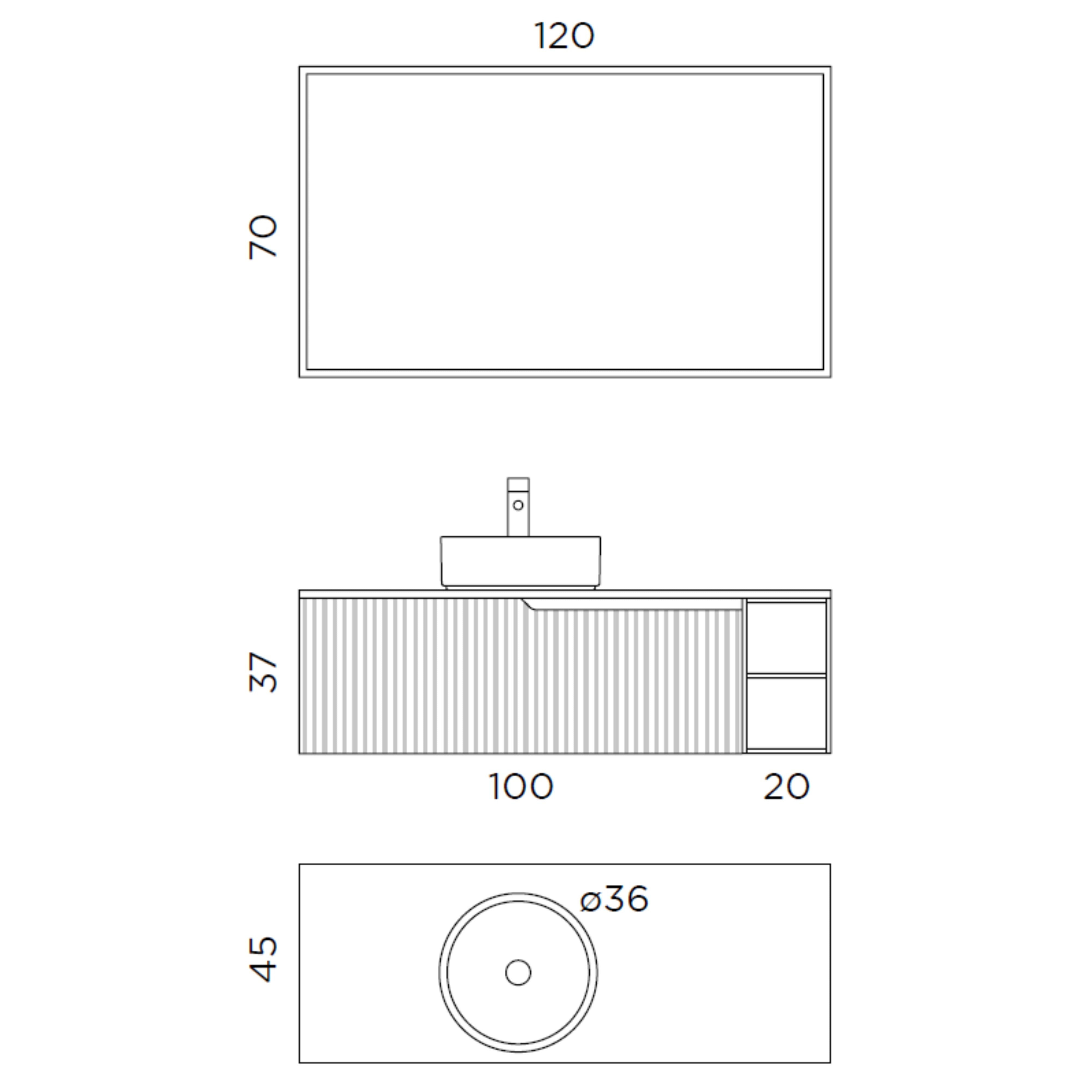 Composizione 5 pezzi EUPORIA-58 | Verde salvia