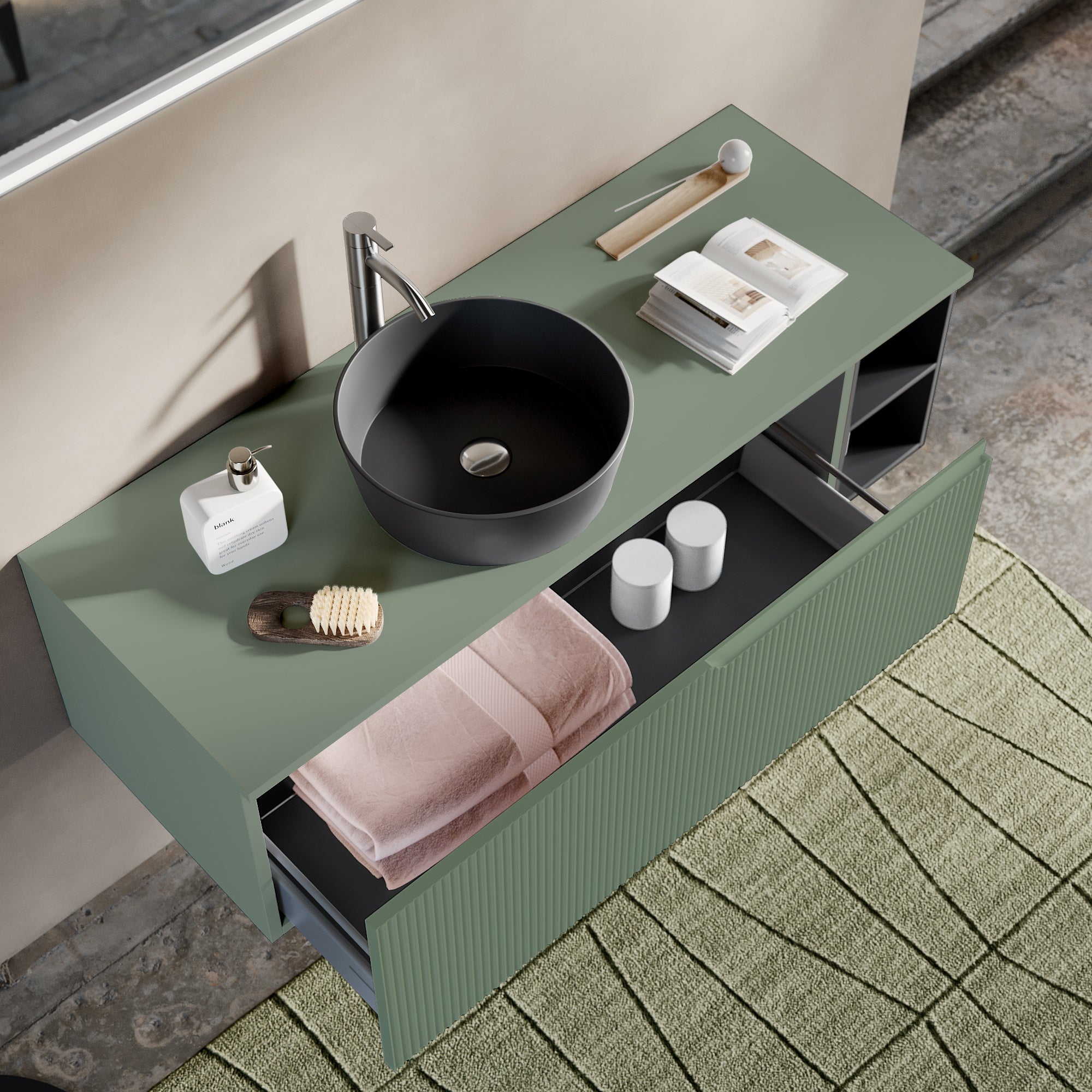 Composizione 5 pezzi EUPORIA-58 | Verde salvia