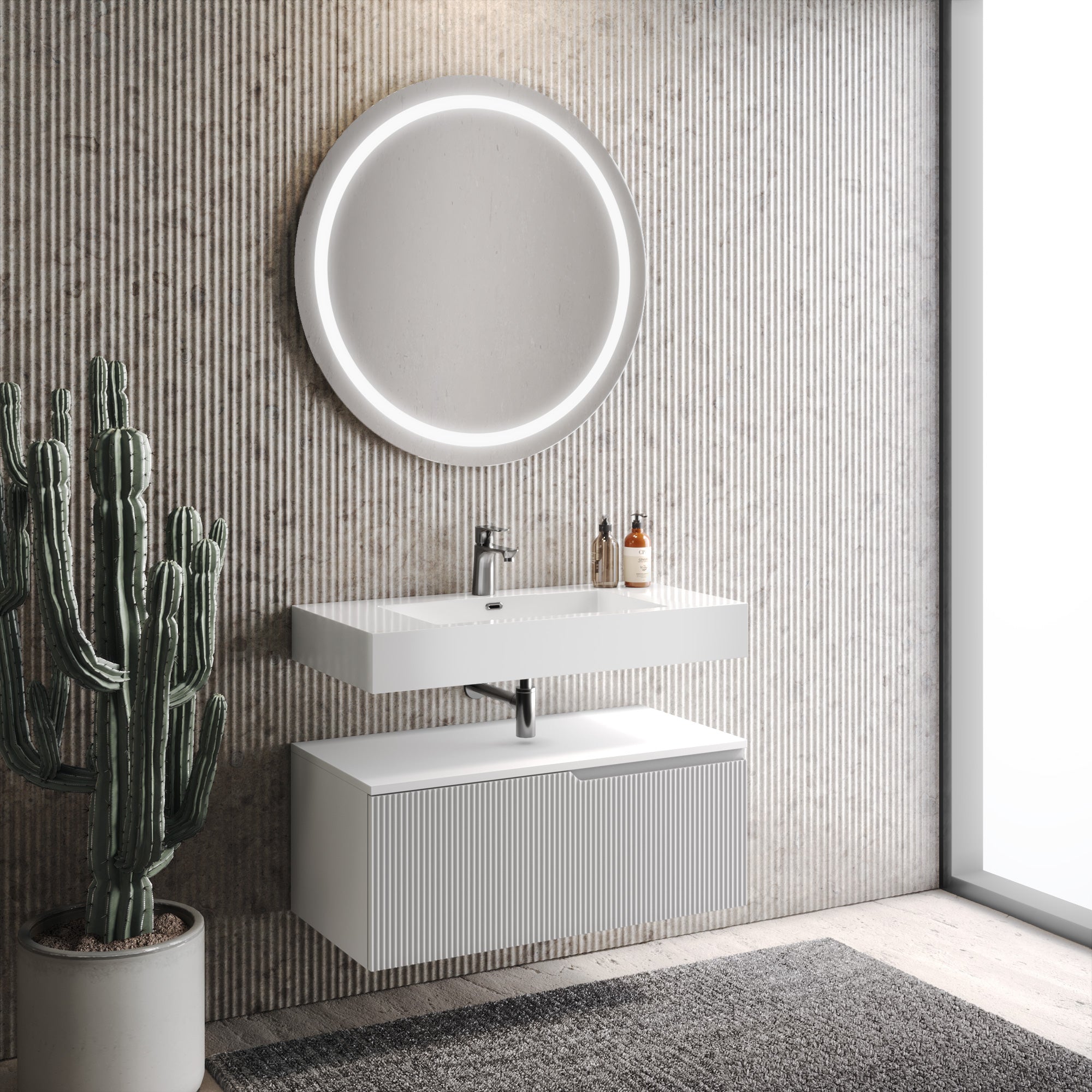 Composizione 3 pezzi EUPORIA-59 | Bianco