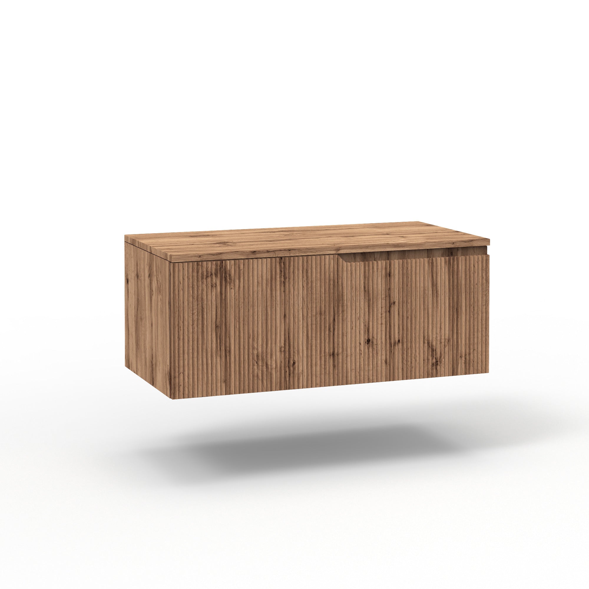 Composizione 3 pezzi EUPORIA-59 | Bianco lucido/Quercia