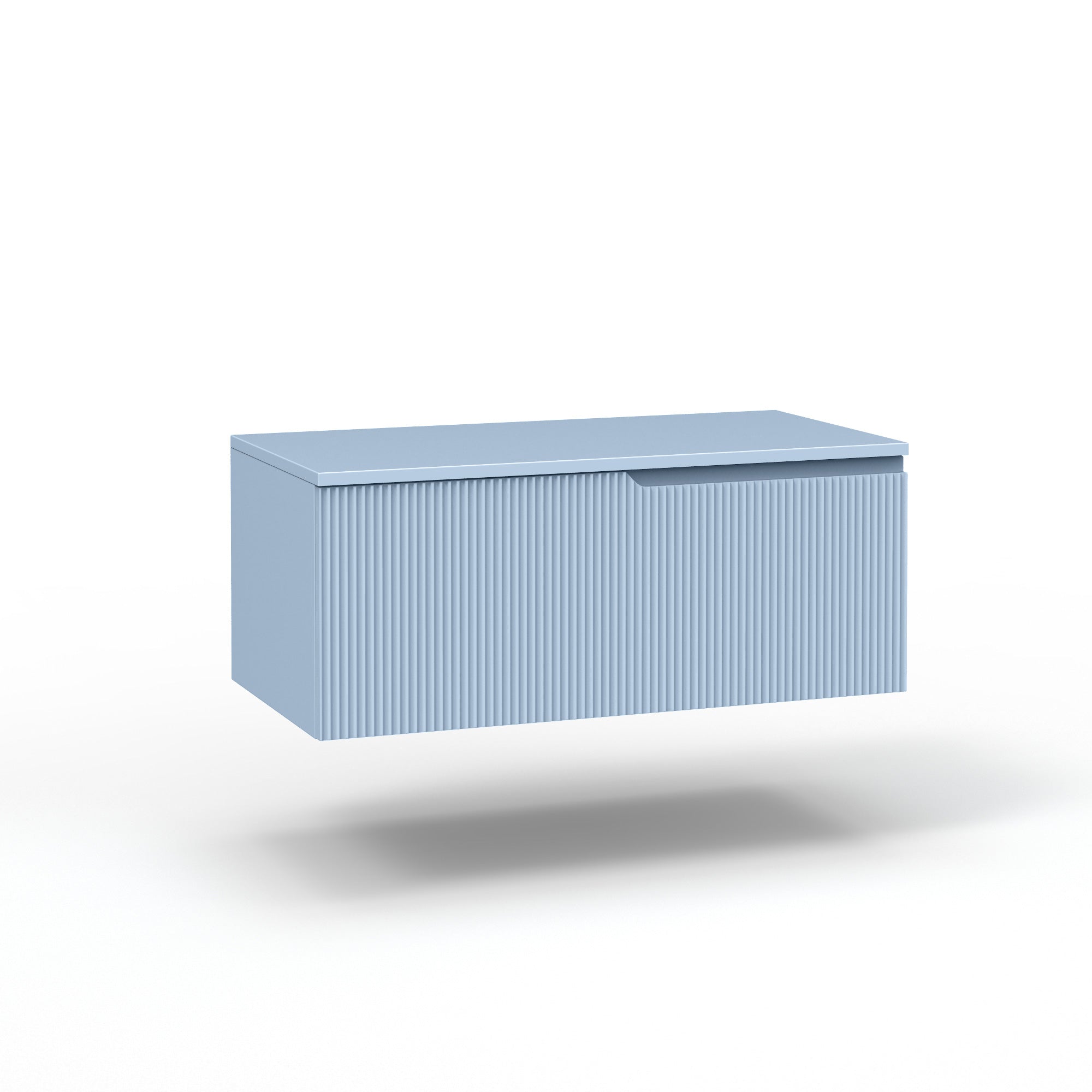 Composizione 3 pezzi EUPORIA-59 | Bianco Lucido/Azzurro tiffany