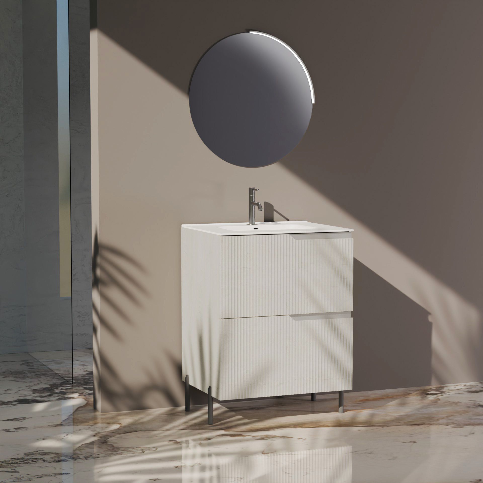 Composizione a terra EUPORIA-72 | Rovere alaska