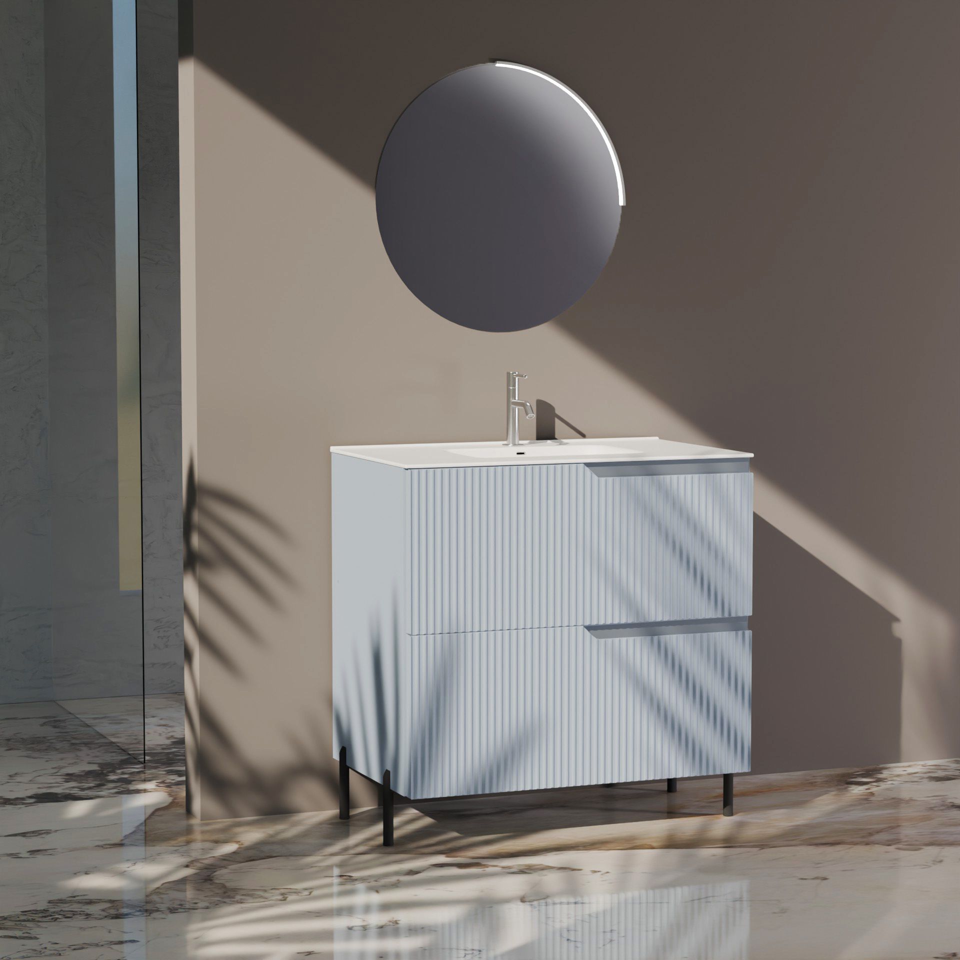 Composizione a terra EUPORIA-73 | Azzurro tiffany