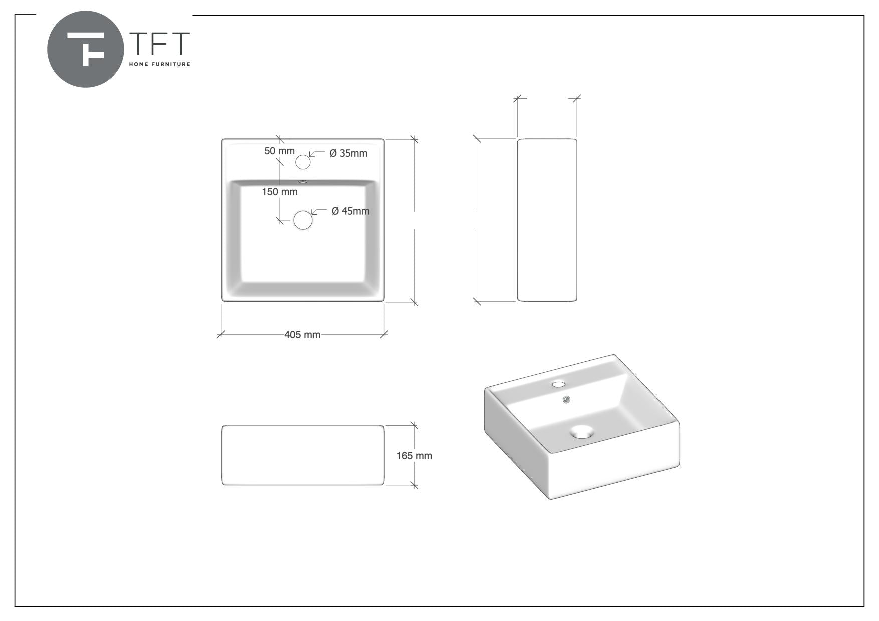 Lavabo da appoggio SUIT | Bianco