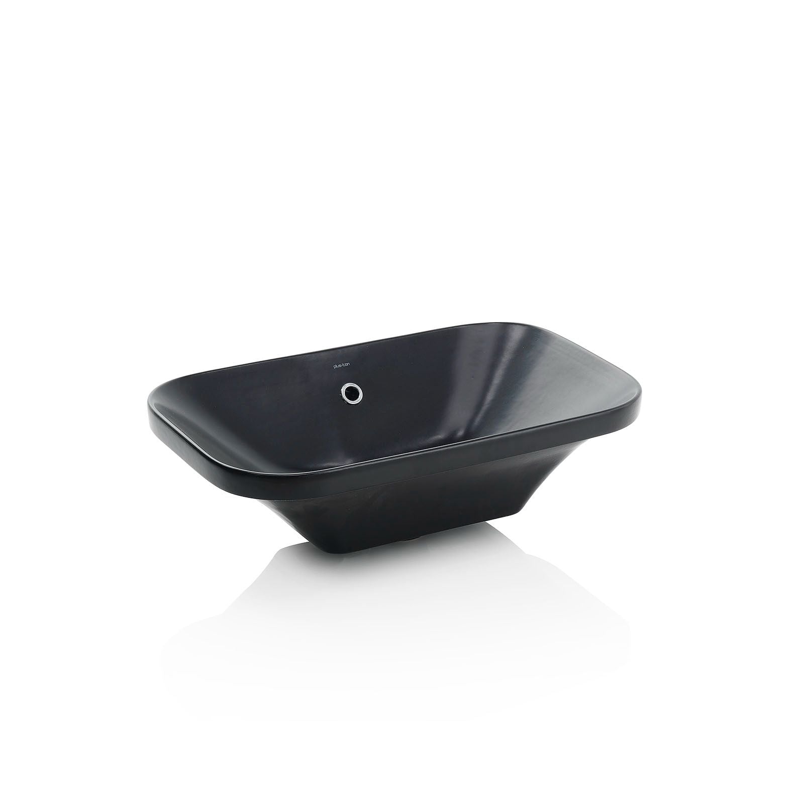 Lavabo da semi incasso TIKTA | Nero opaco