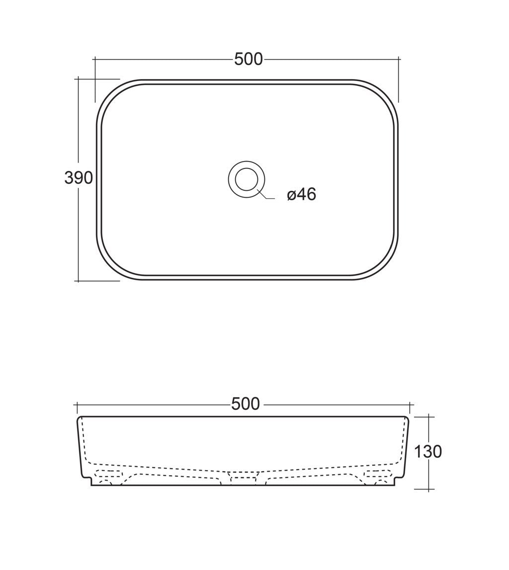 Lavabo da appoggio ESEN 1 | Bianco