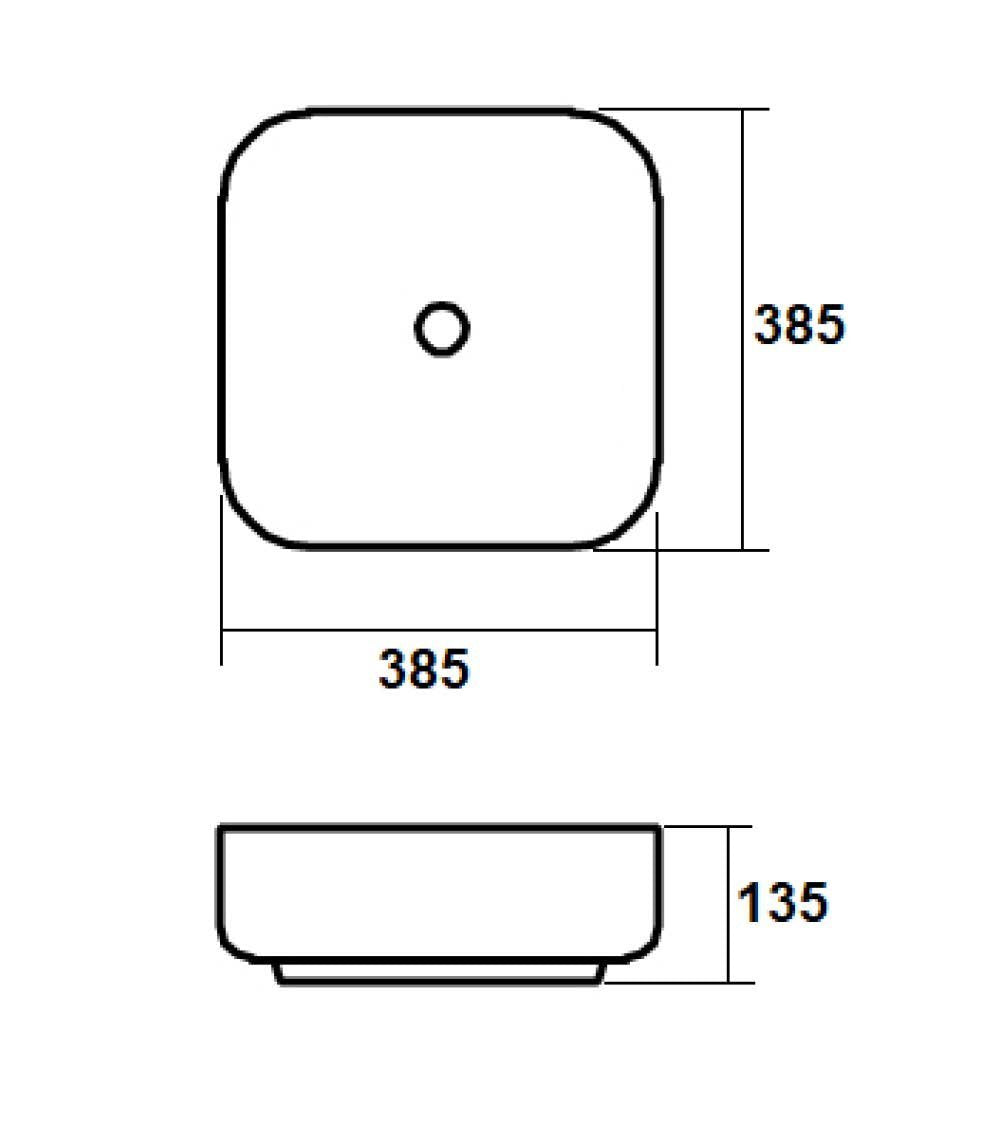 Lavabo da appoggio ESEN 2 | Bianco