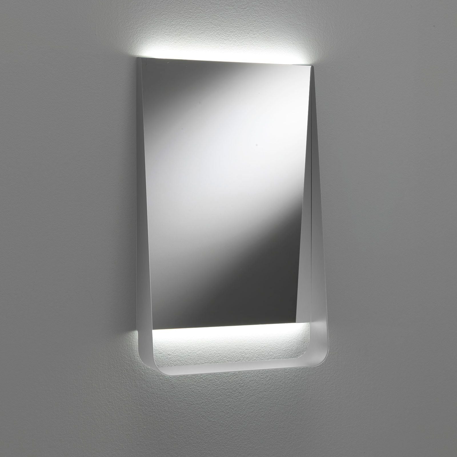 Specchio con mensola e led YOON50 | Bianco