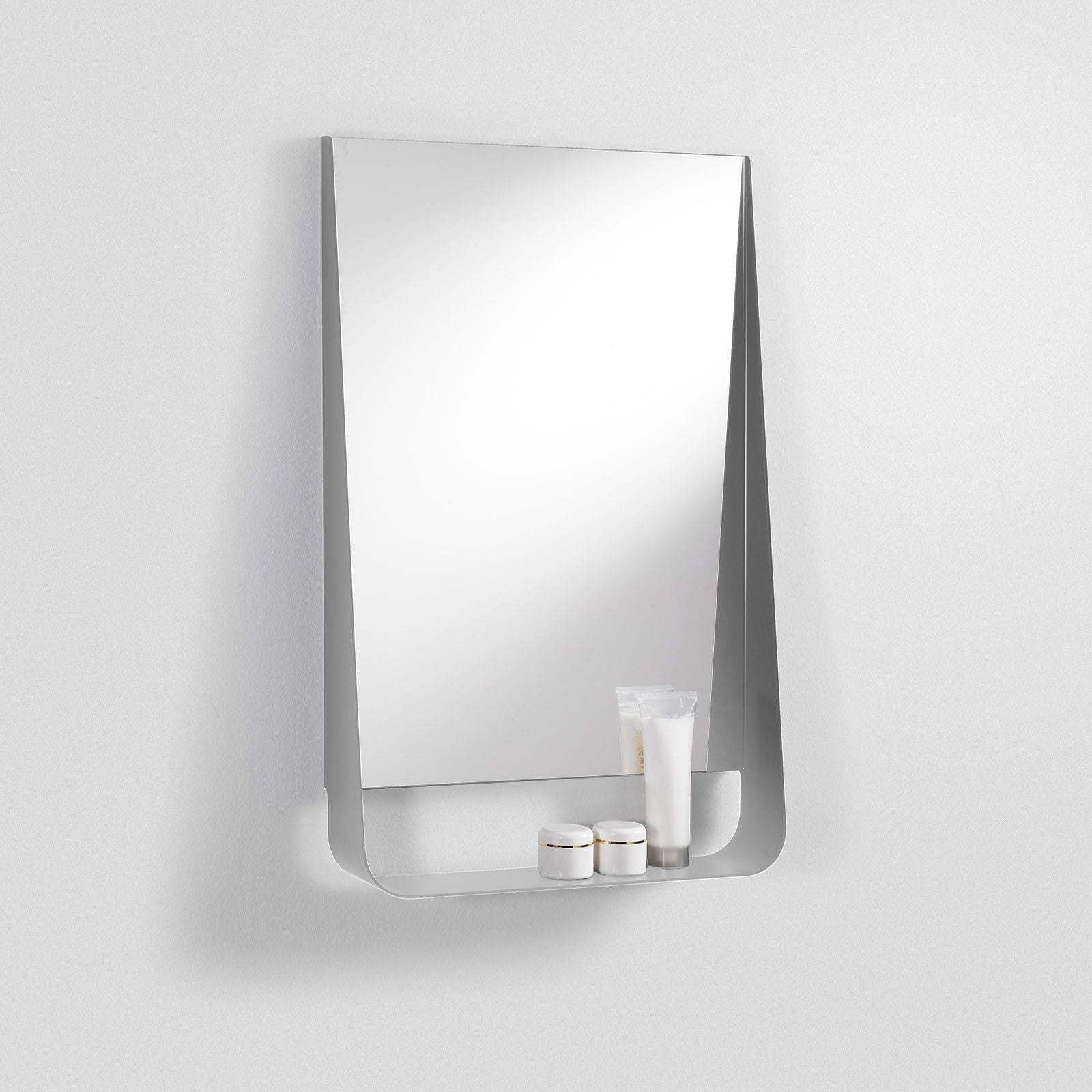 Specchio con mensola e led YOON50 | Bianco