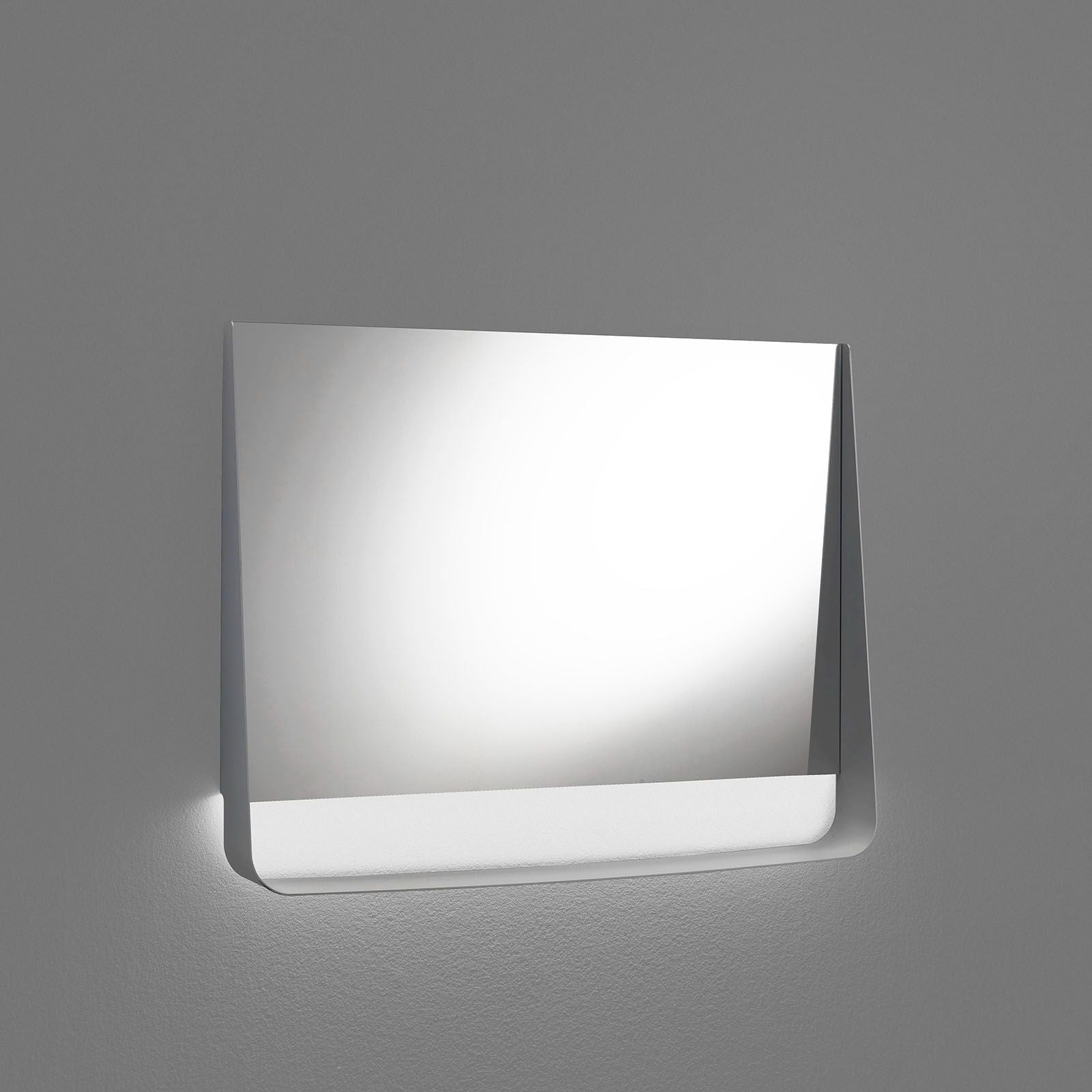 Specchio con mensola e led YOON90 | Bianco