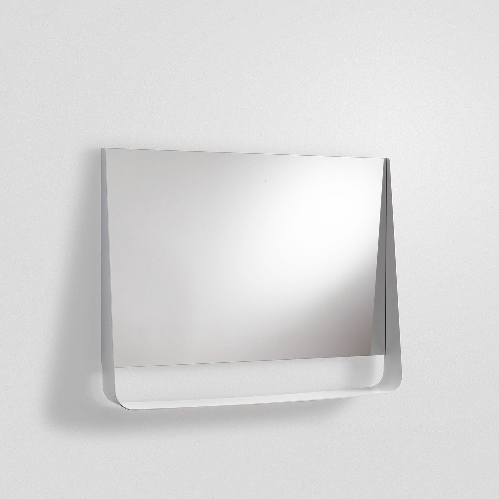 Specchio con mensola e led YOON120 | Bianco