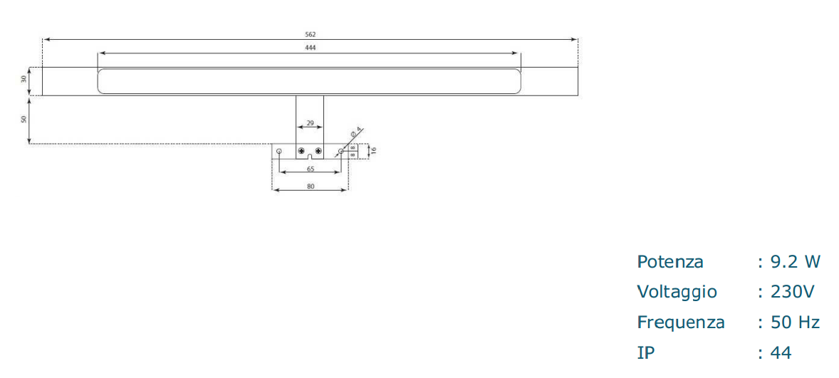 Lampada Led per specchio TERK