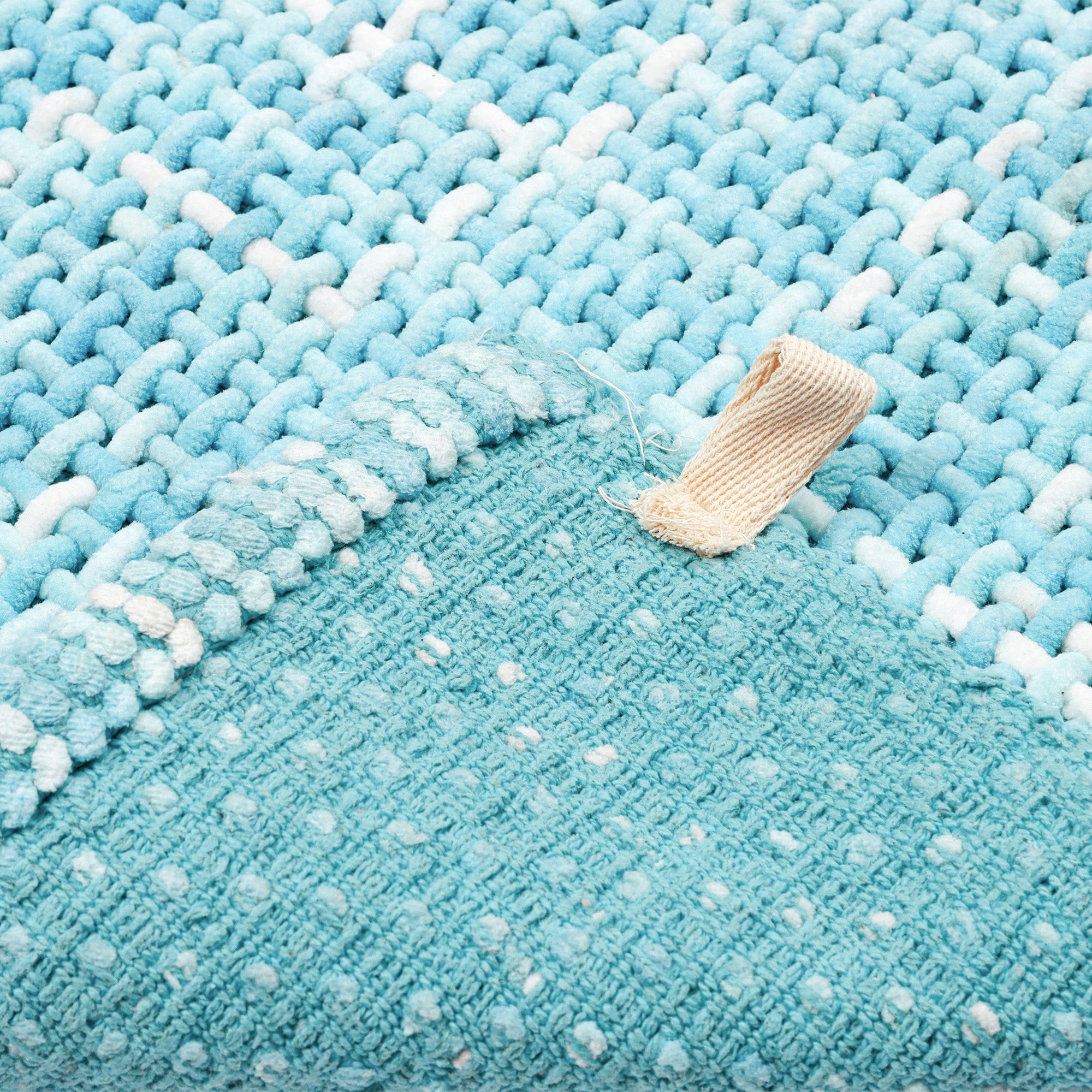 Tappeto da bagno MOON | Azzurro