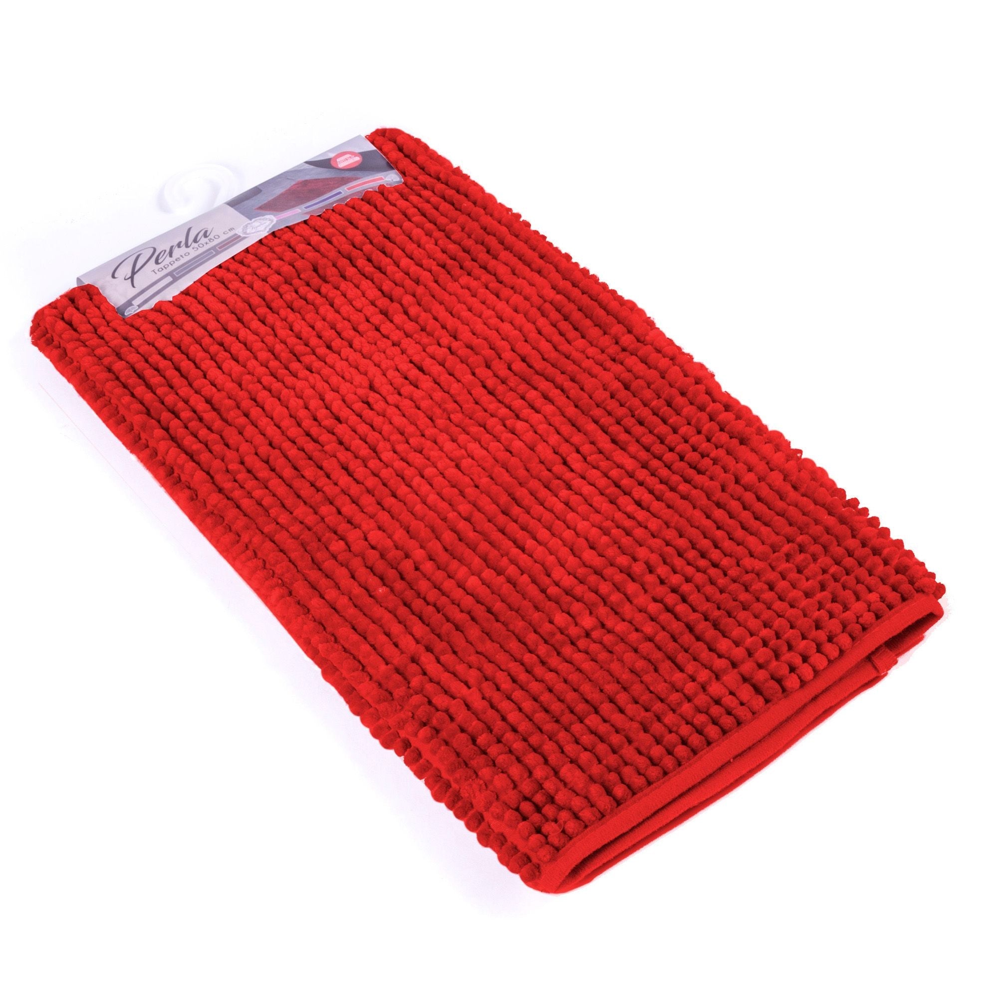 Tappeto da bagno INES | Rosso