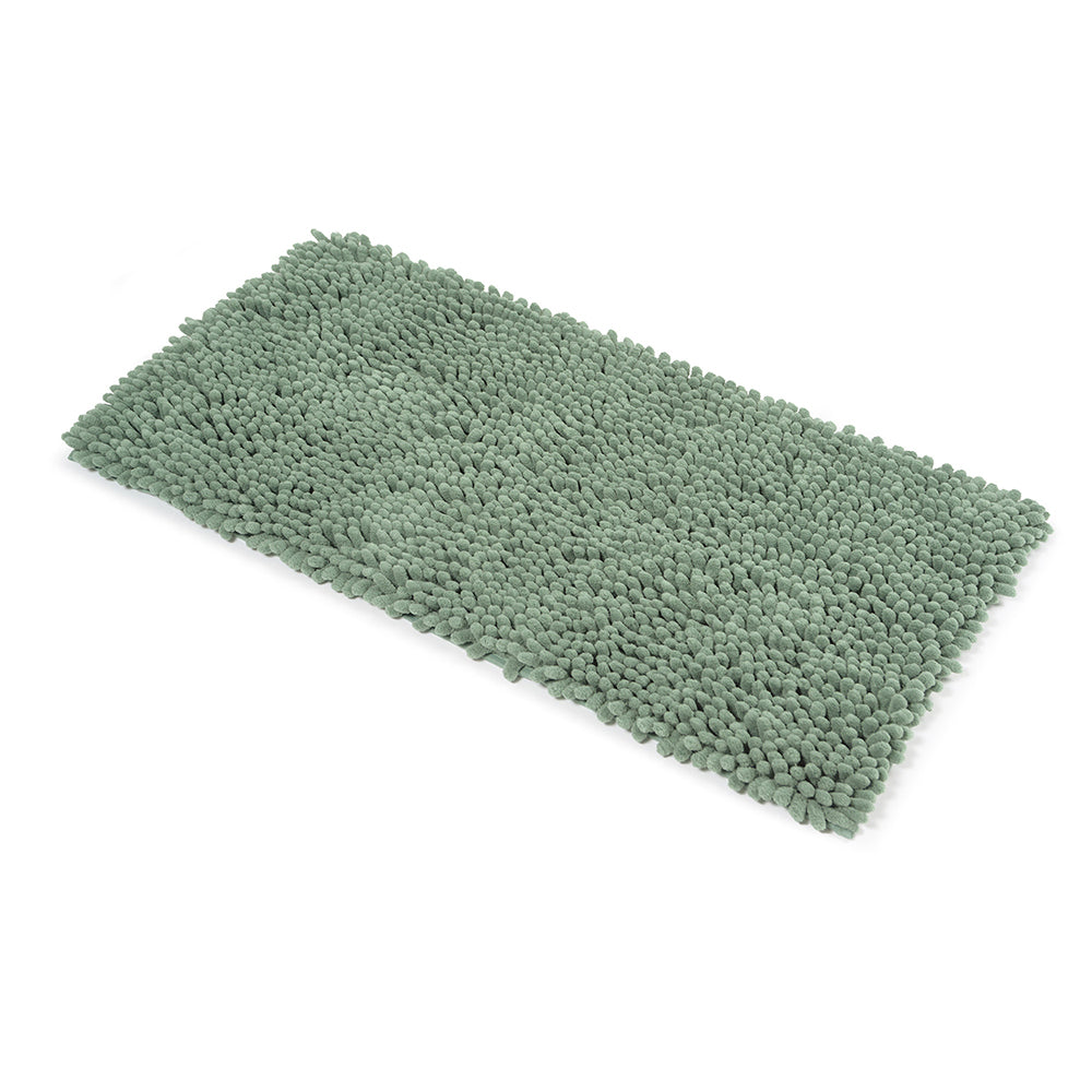 Tappeto da bagno RAYA | Verde oliva