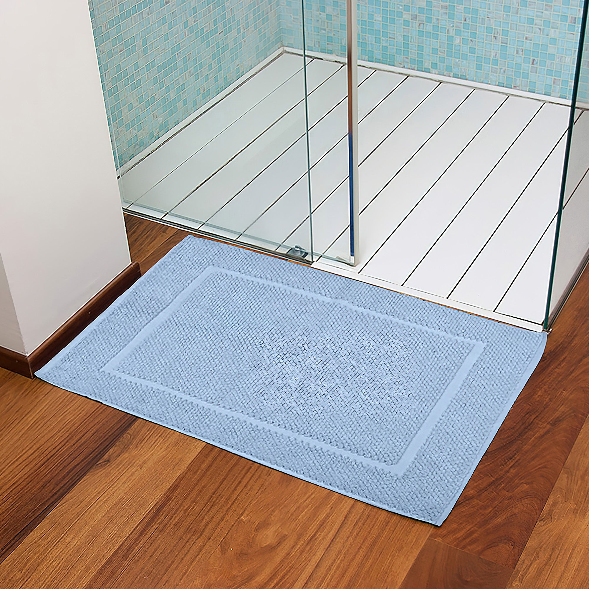 Tappeto da bagno ELLIE | Azzurro