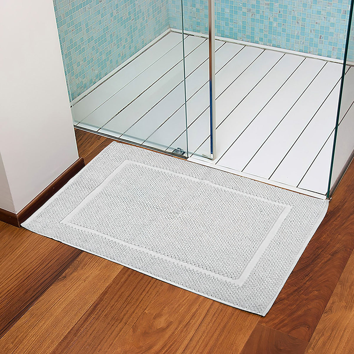 Tappeto da bagno ELLIE | Ghiaccio
