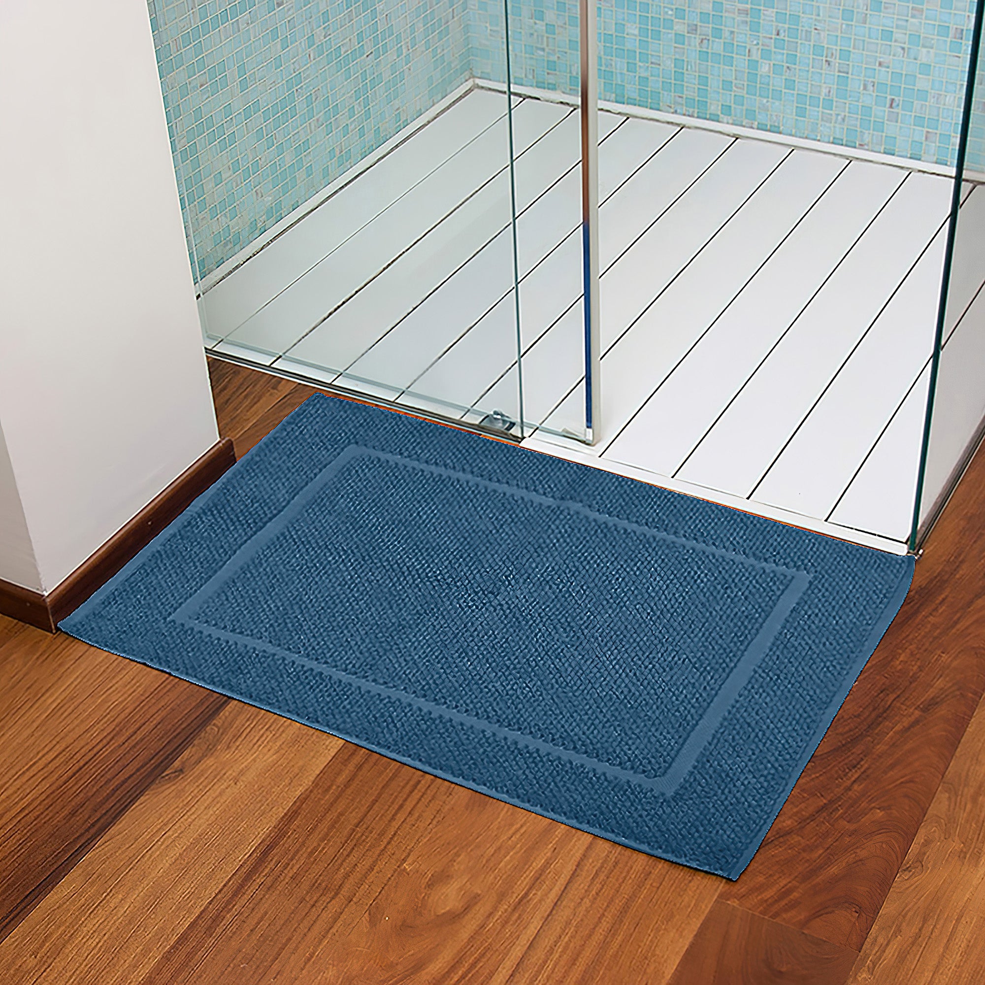 Tappeto da bagno ELLIE | Blu