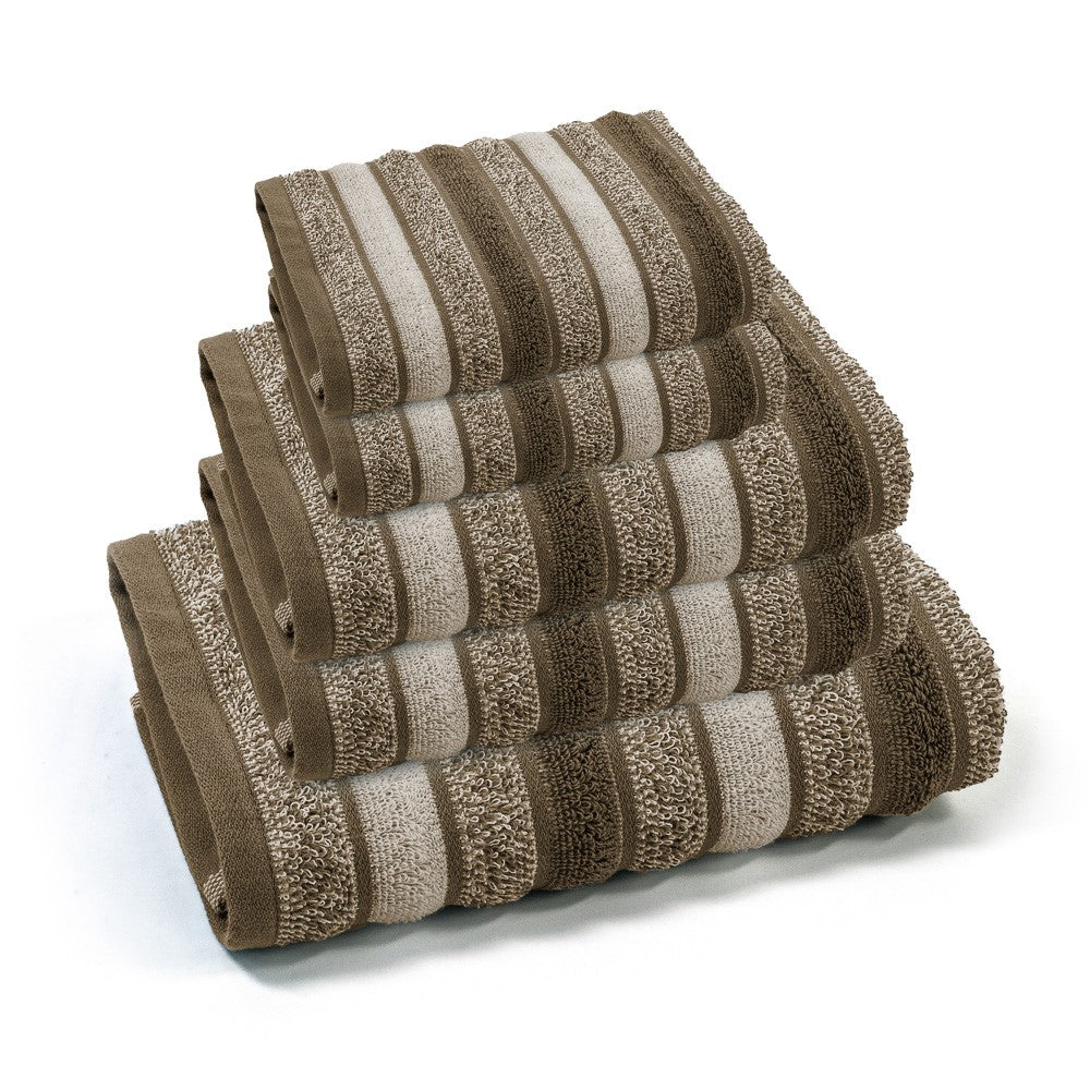 Set asciugamani 5 pezzi GLODI | Tortora