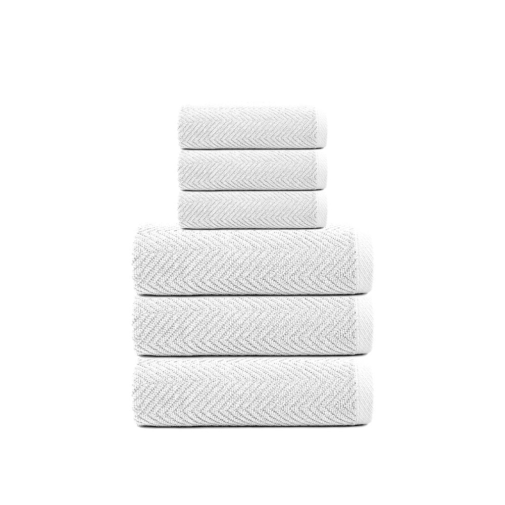 Set asciugamani 3+3 JELAV | Bianco