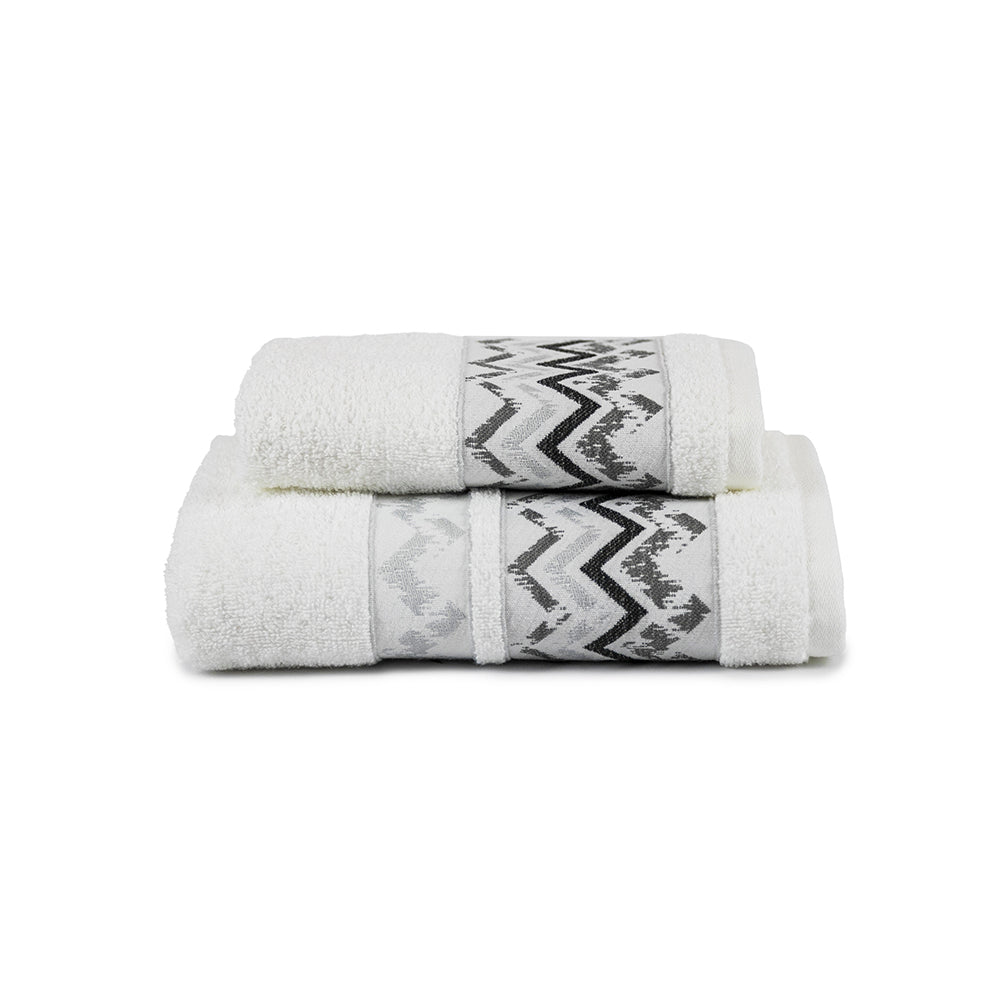 Set asciugamani 1+1 MODRAN | Bianco