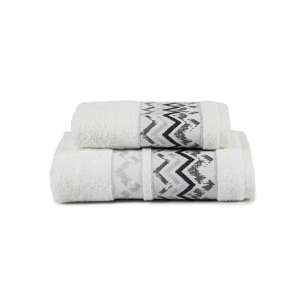 Set asciugamani 1+1 MODRAN | Bianco