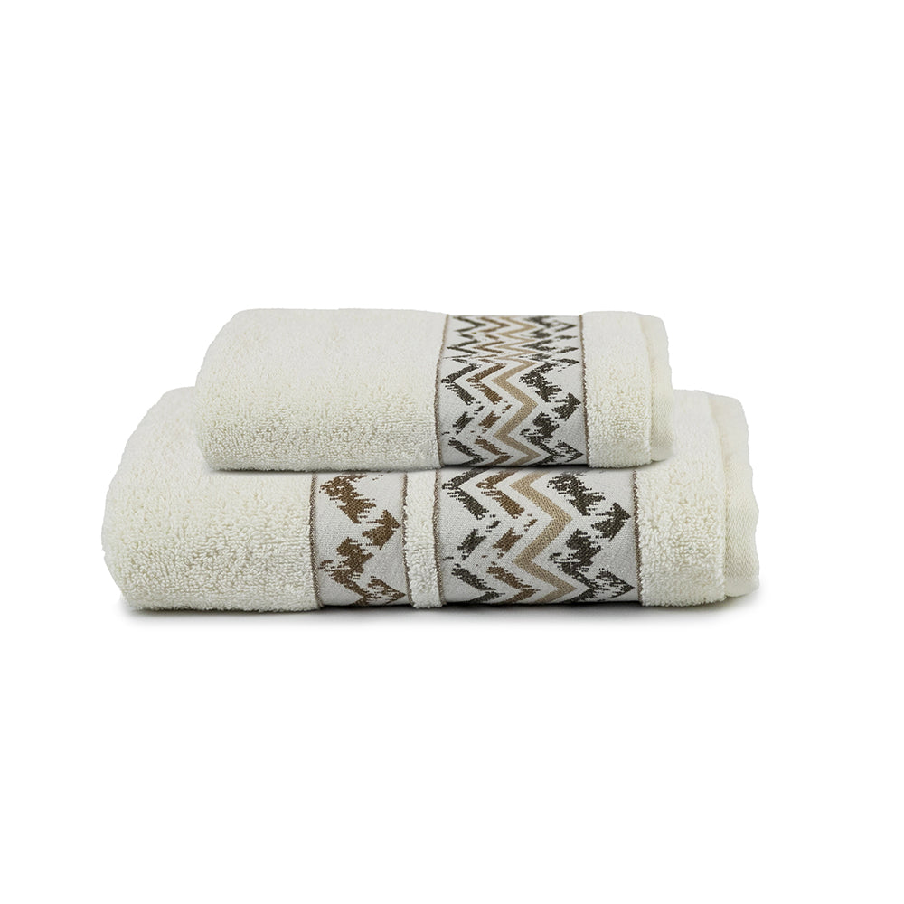 Set asciugamani 1+1 MODRAN | Crema